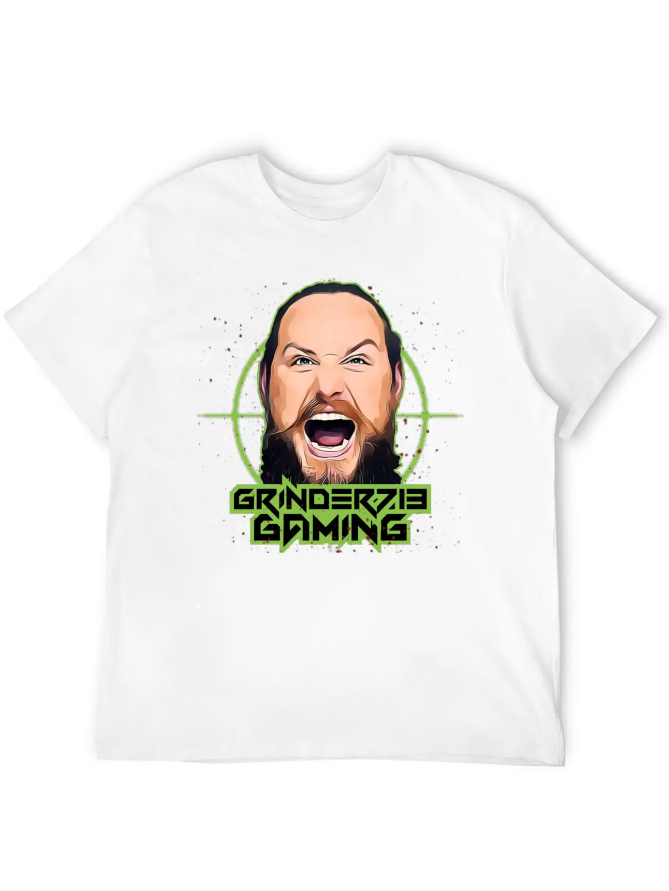 Grinder713Gaming Alternate Logo Unisex Short Sleeve Soft Cotton T-Shirt – Casual Everyday Wear