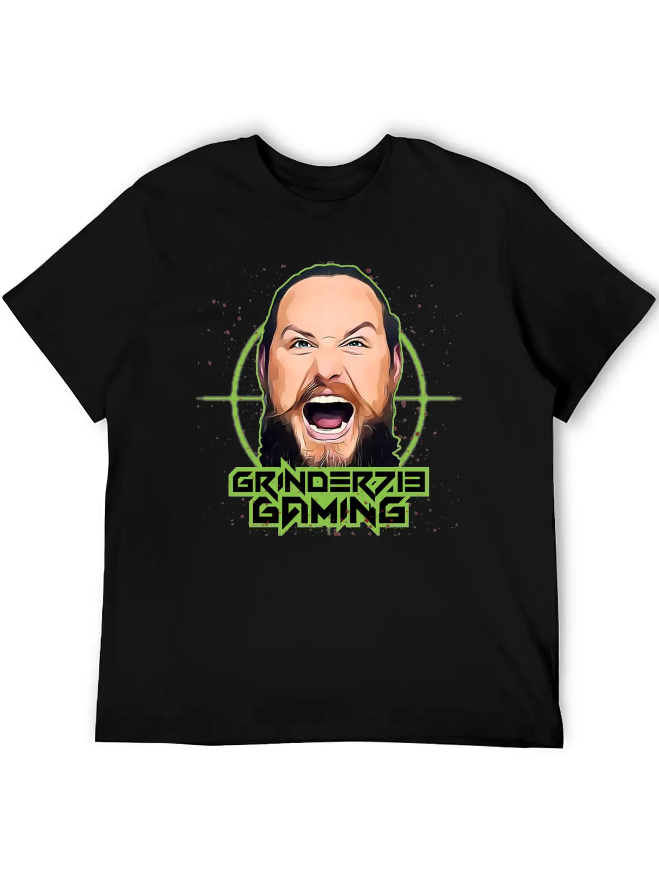 Grinder713Gaming Alternate Logo Unisex Short Sleeve Soft Cotton T-Shirt – Casual Everyday Wear