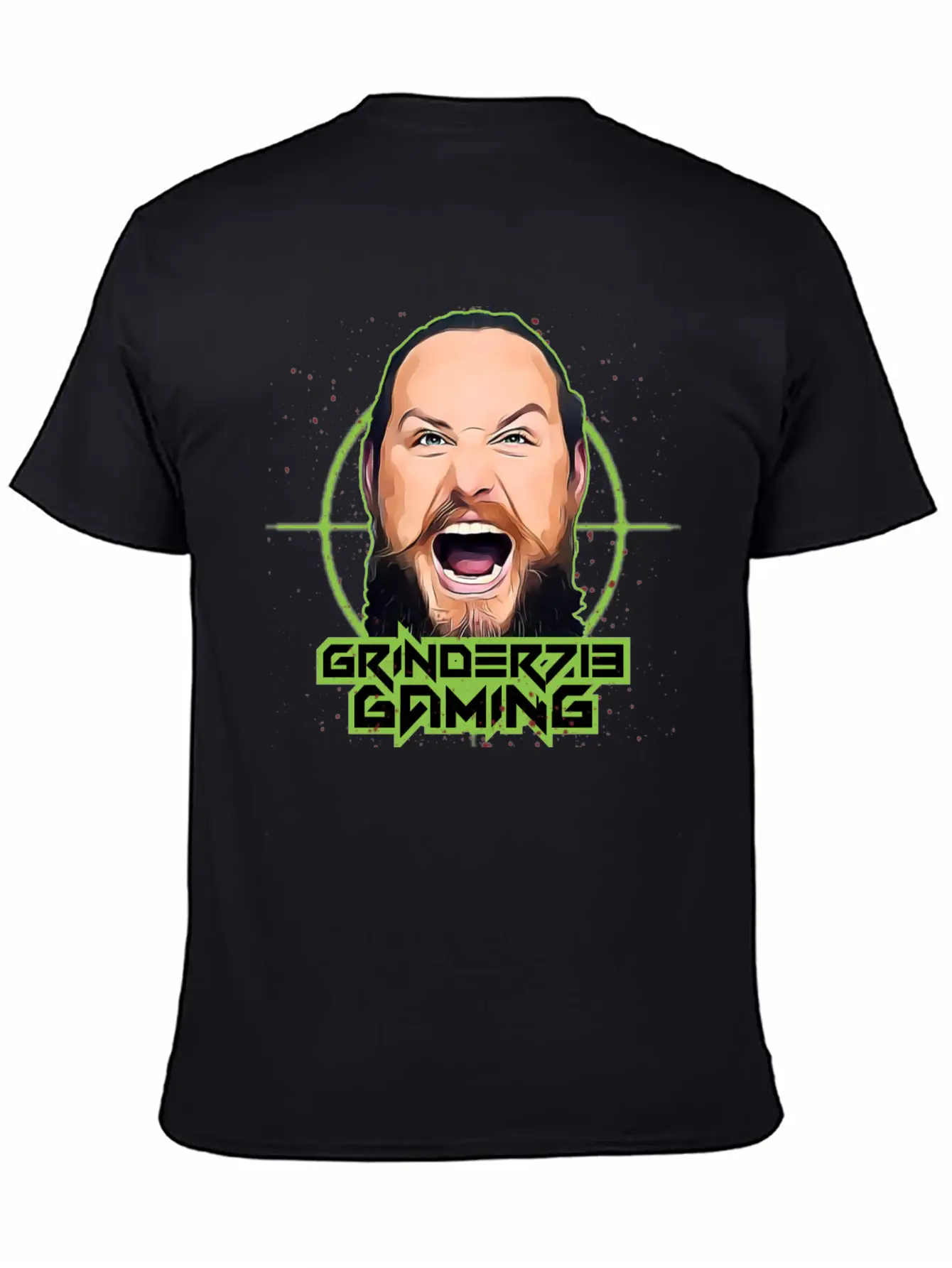 Grinder713Gaming Alternate Logo Unisex Short Sleeve Soft Cotton T-Shirt – Casual Everyday Wear