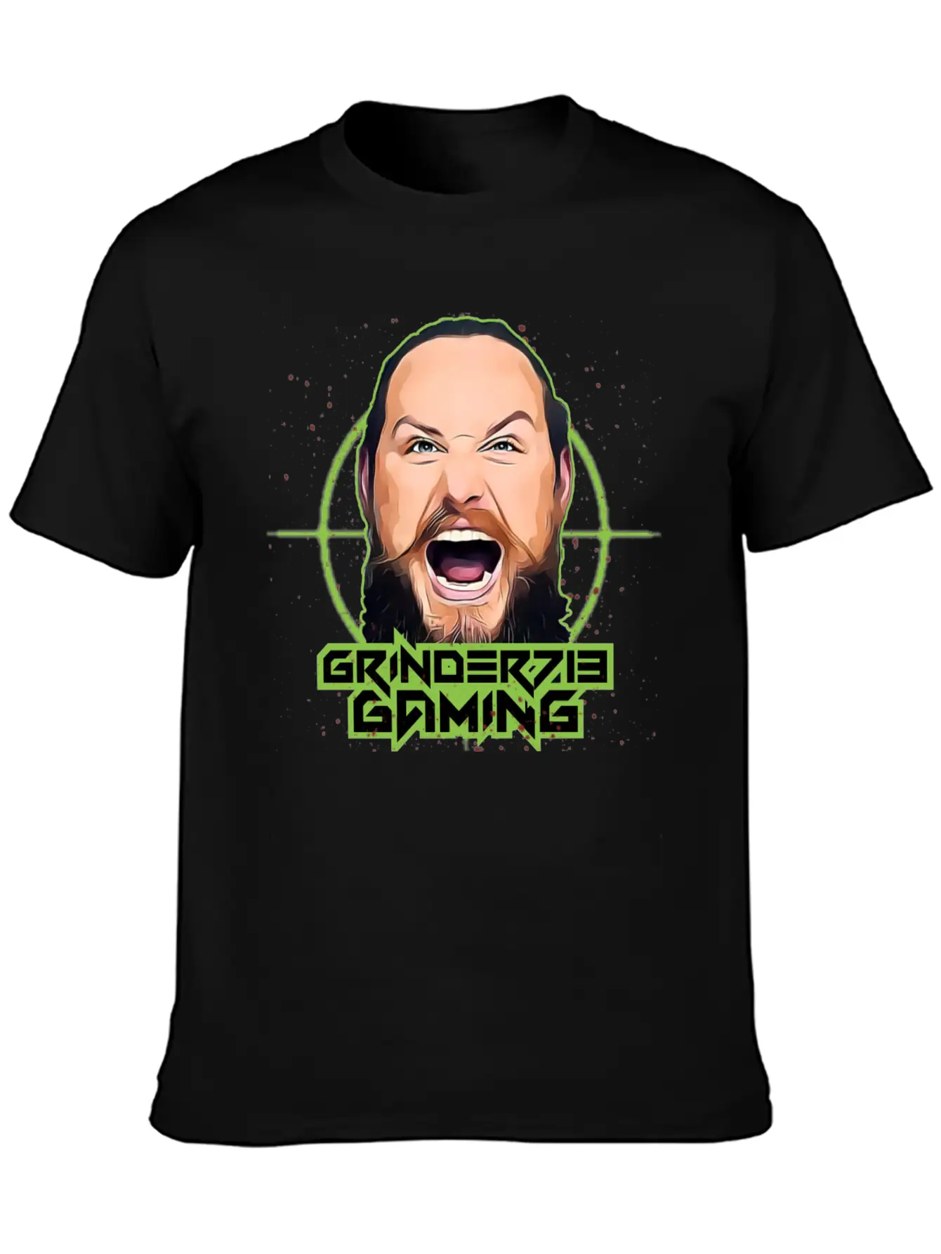 Grinder713Gaming Alternate Logo Unisex Short Sleeve Soft Cotton T-Shirt – Casual Everyday Wear