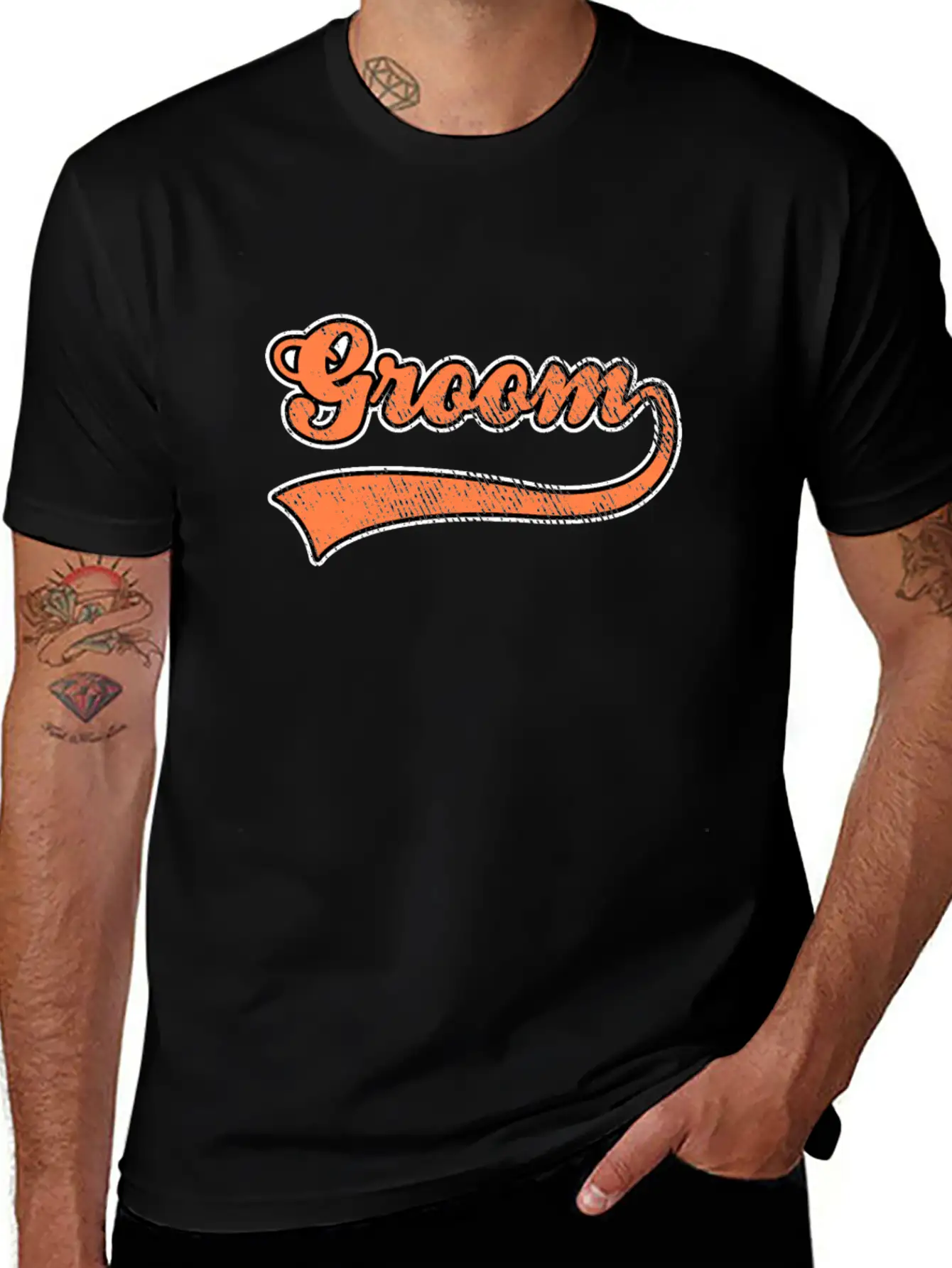 Groom Lettering Unisex Casual T-Shirt – Clean Design For Daily Comfort