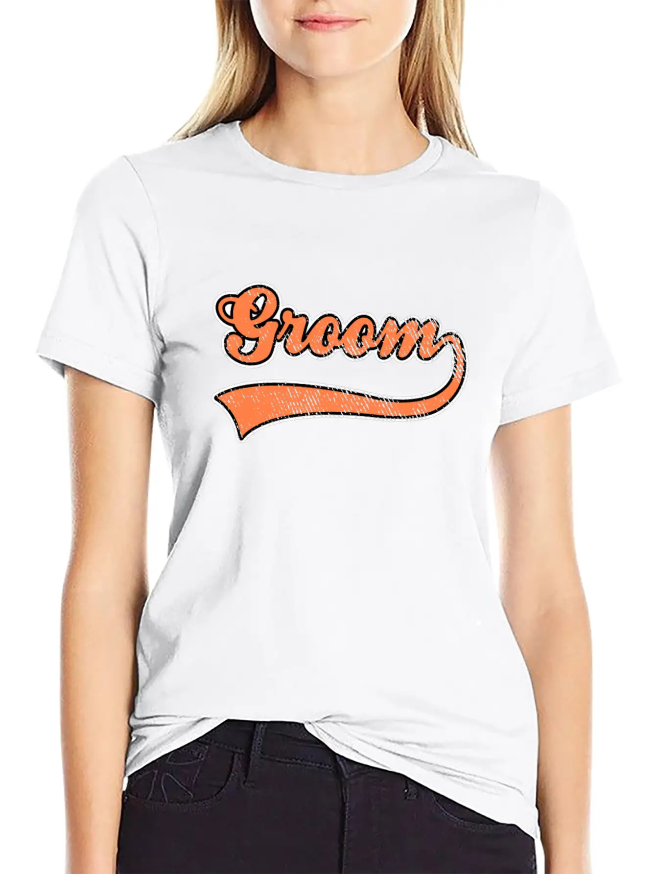 Groom Lettering Unisex Casual T-Shirt – Clean Design For Daily Comfort