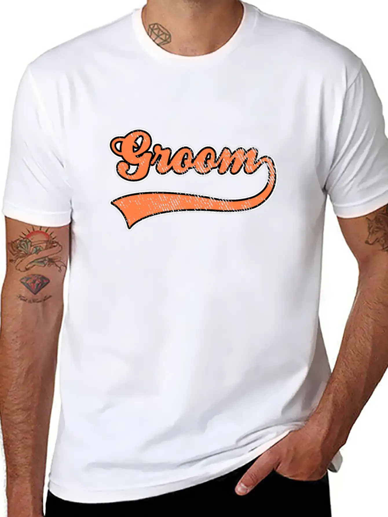 Groom Lettering Unisex Casual T-Shirt – Clean Design For Daily Comfort