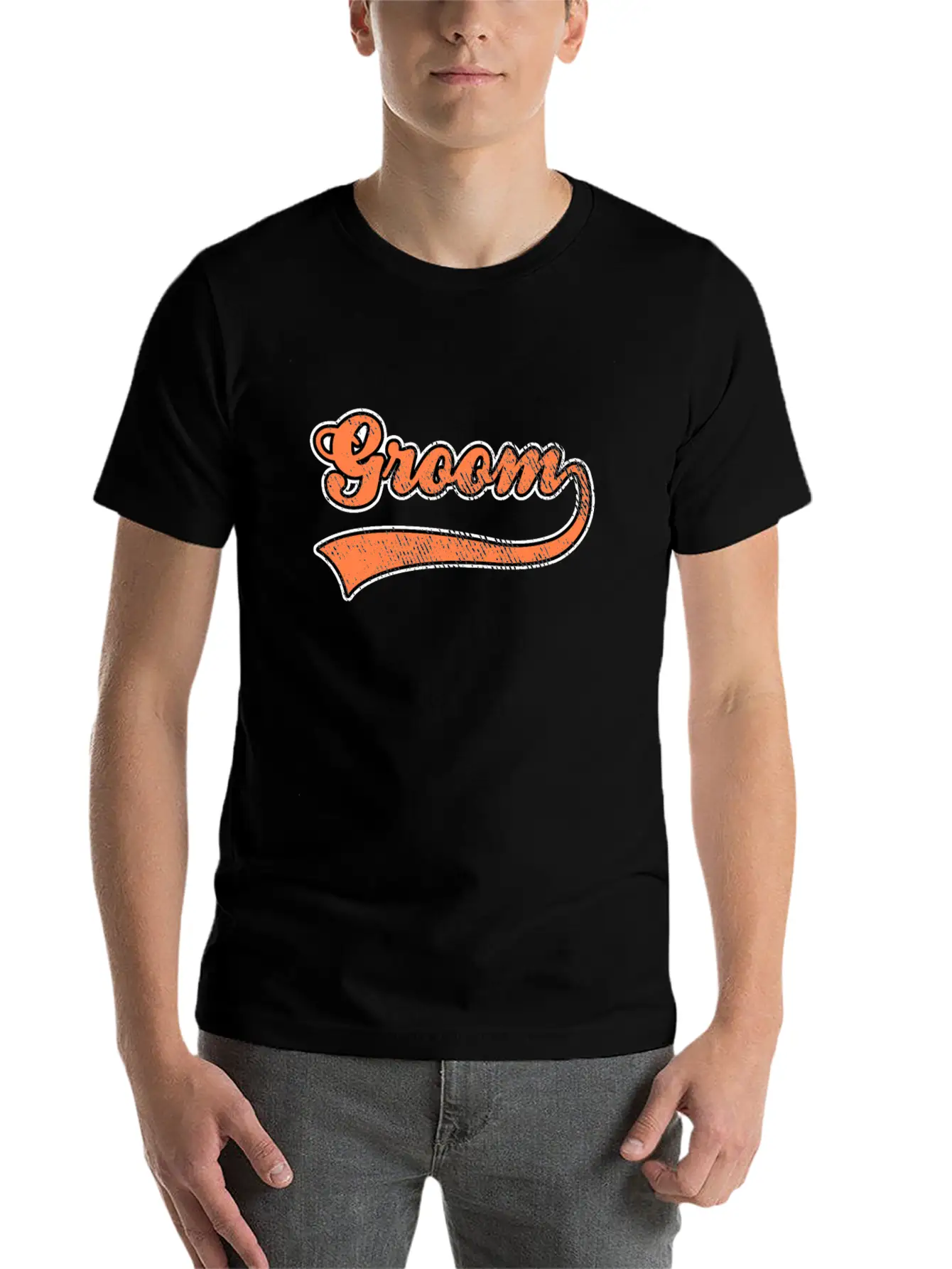 Groom Lettering Unisex Casual T-Shirt – Clean Design For Daily Comfort
