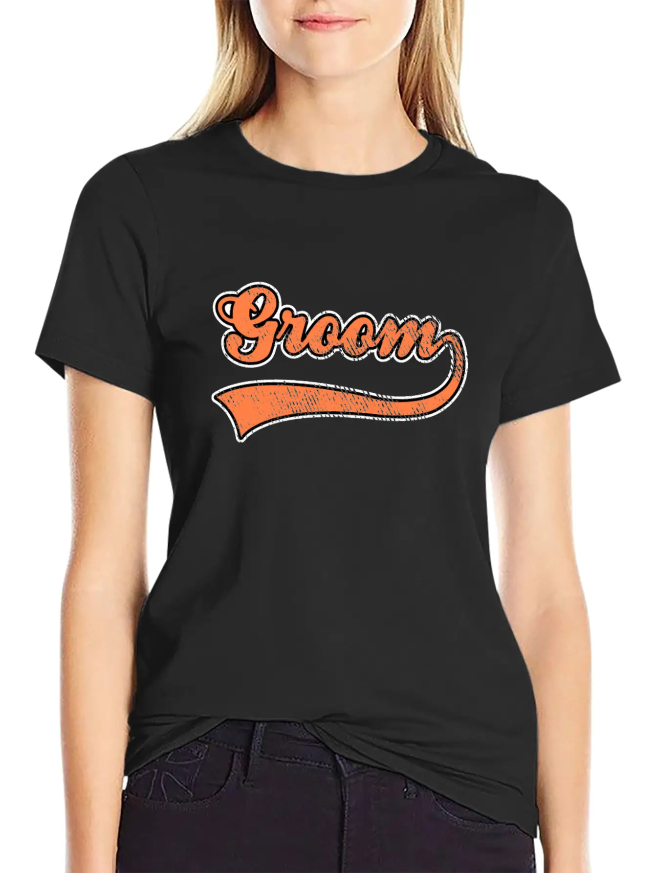 Groom Lettering Unisex Casual T-Shirt – Clean Design For Daily Comfort