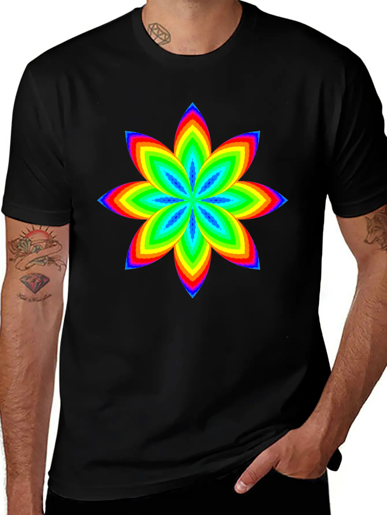 Groovy Geometry 7 Comfortable Minimalist Graphic Tee – Summer Style Essential
