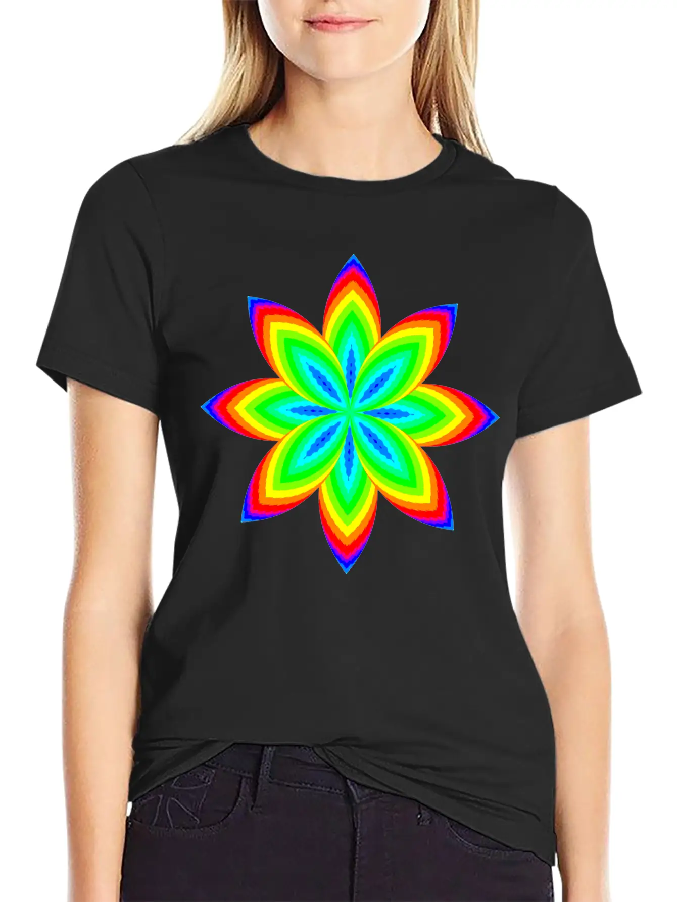 Groovy Geometry 7 Comfortable Minimalist Graphic Tee – Summer Style Essential