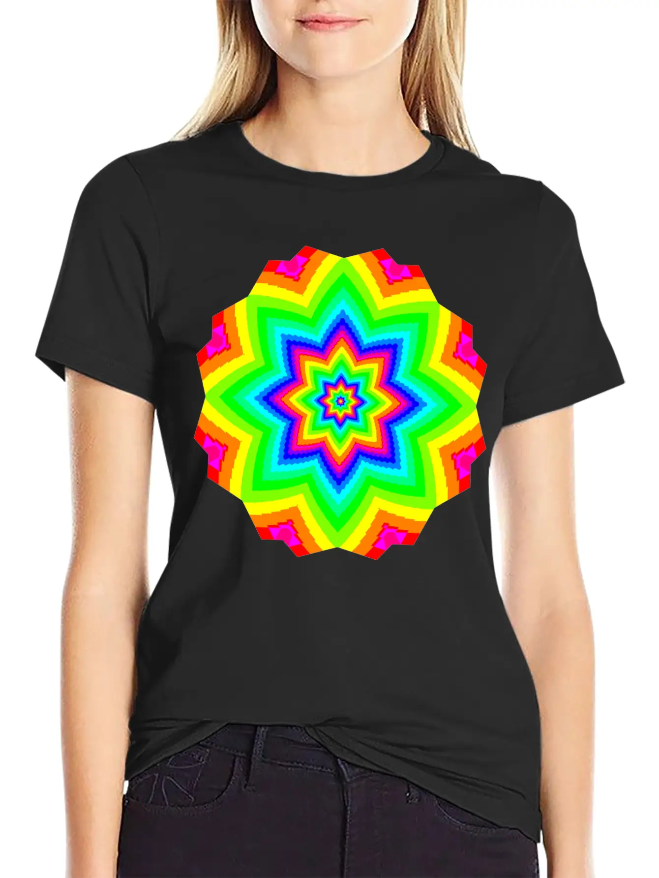 Groovy Geometry Stylish Everyday T-Shirt – Unisex Basic Cotton Tee