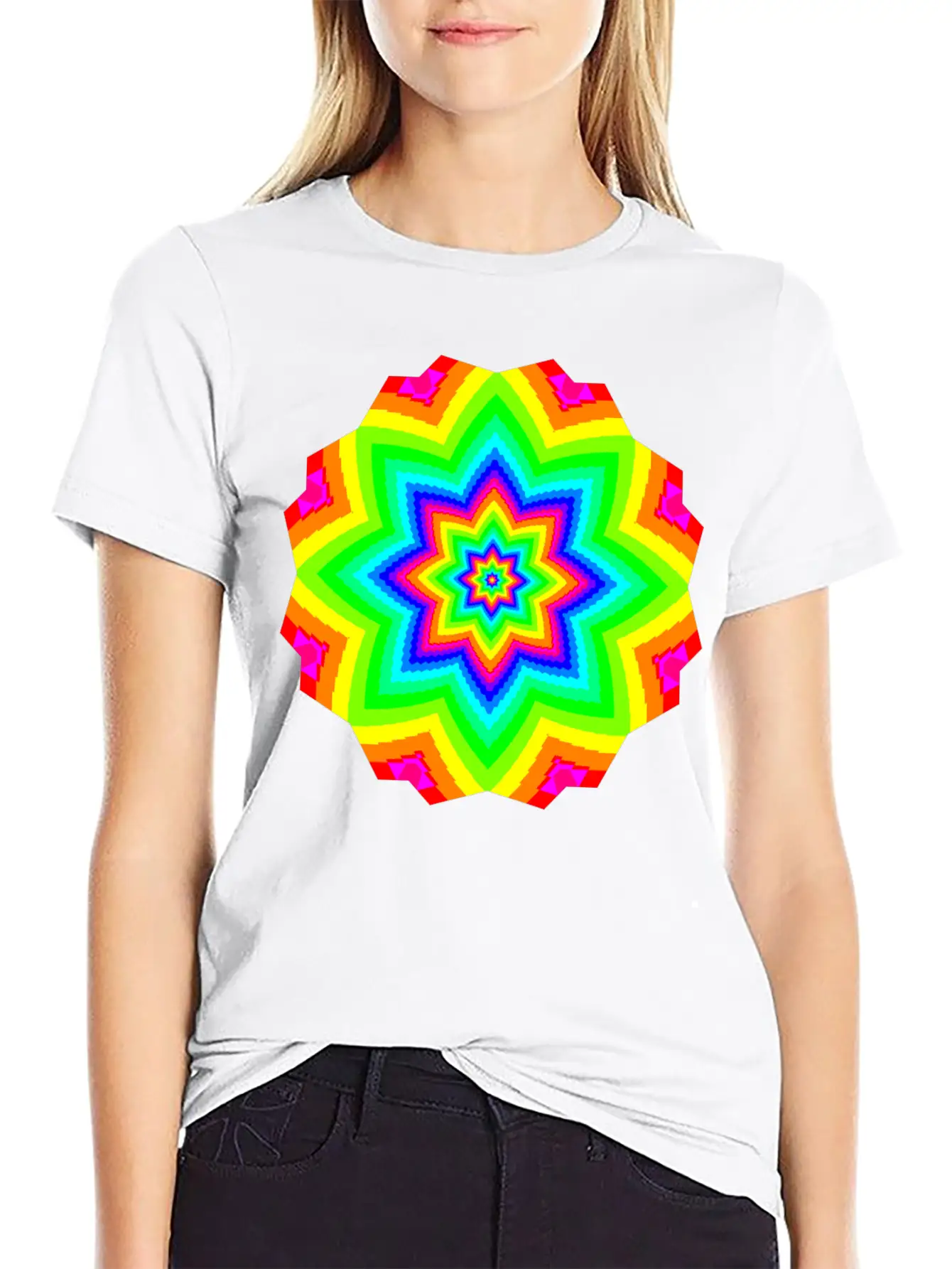 Groovy Geometry Stylish Everyday T-Shirt – Unisex Basic Cotton Tee