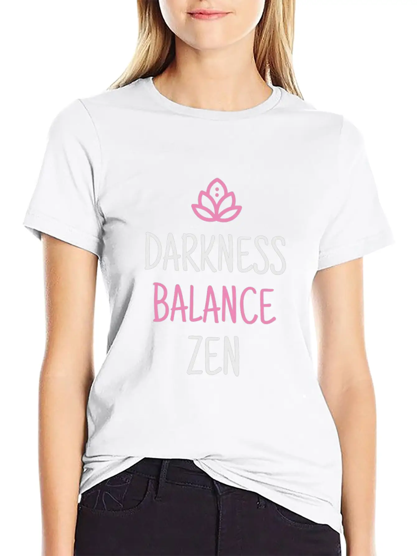 Ground Breathe Balance Aqua Yoga Basic Graphic T-Shirt – Daily Comfort In Soft Cotton