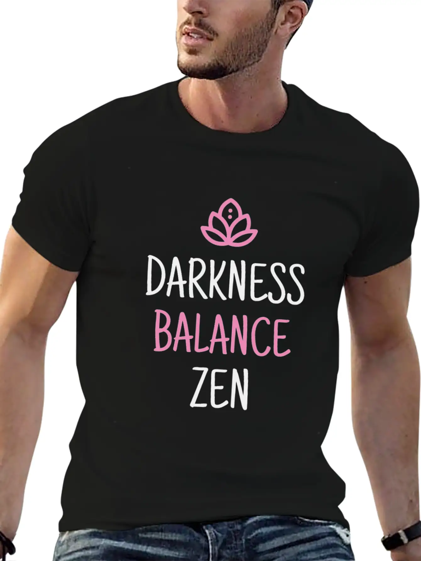 Ground Breathe Balance Aqua Yoga Basic Graphic T-Shirt – Daily Comfort In Soft Cotton