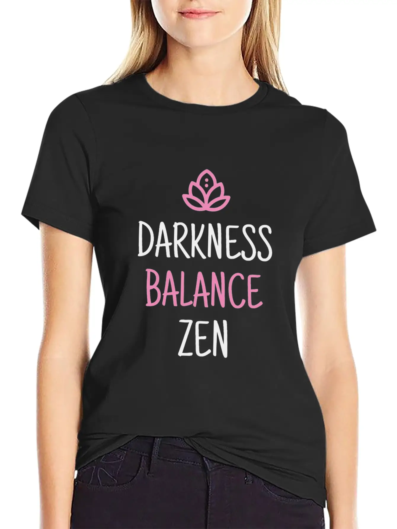 Ground Breathe Balance Aqua Yoga Basic Graphic T-Shirt – Daily Comfort In Soft Cotton