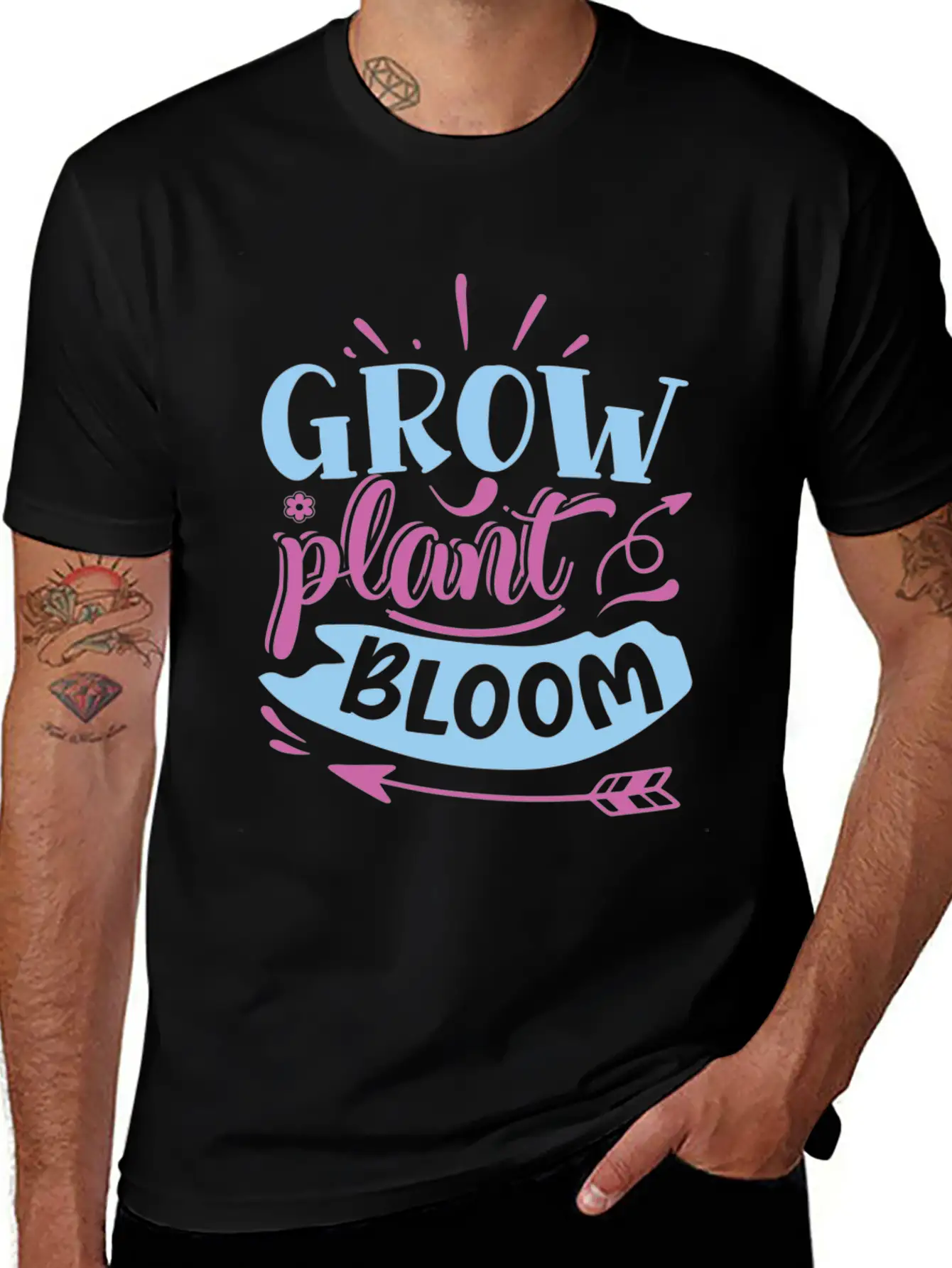 Grow Plant Bloom Stylish Everyday T-Shirt – Unisex Basic Cotton Tee