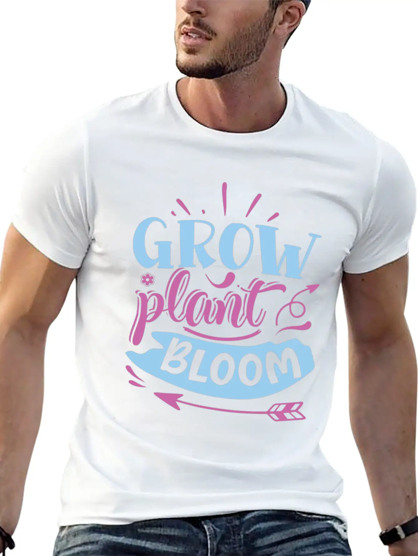 Grow Plant Bloom Stylish Everyday T-Shirt – Unisex Basic Cotton Tee