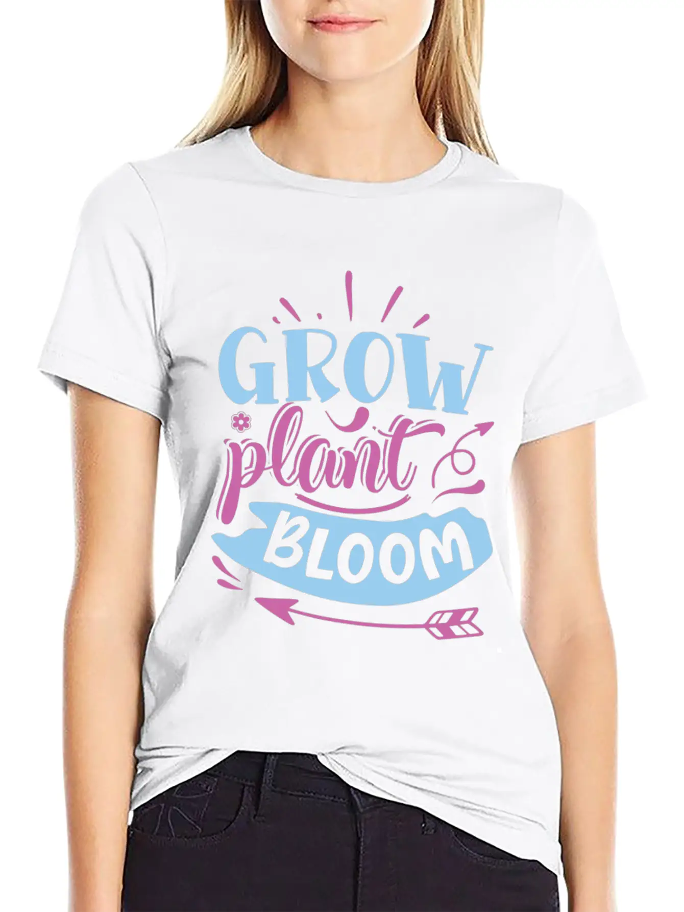 Grow Plant Bloom Stylish Everyday T-Shirt – Unisex Basic Cotton Tee
