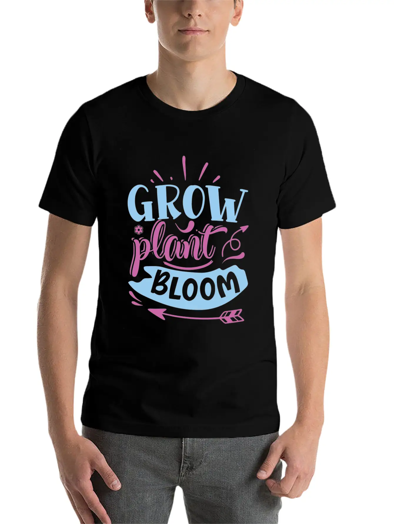 Grow Plant Bloom Stylish Everyday T-Shirt – Unisex Basic Cotton Tee