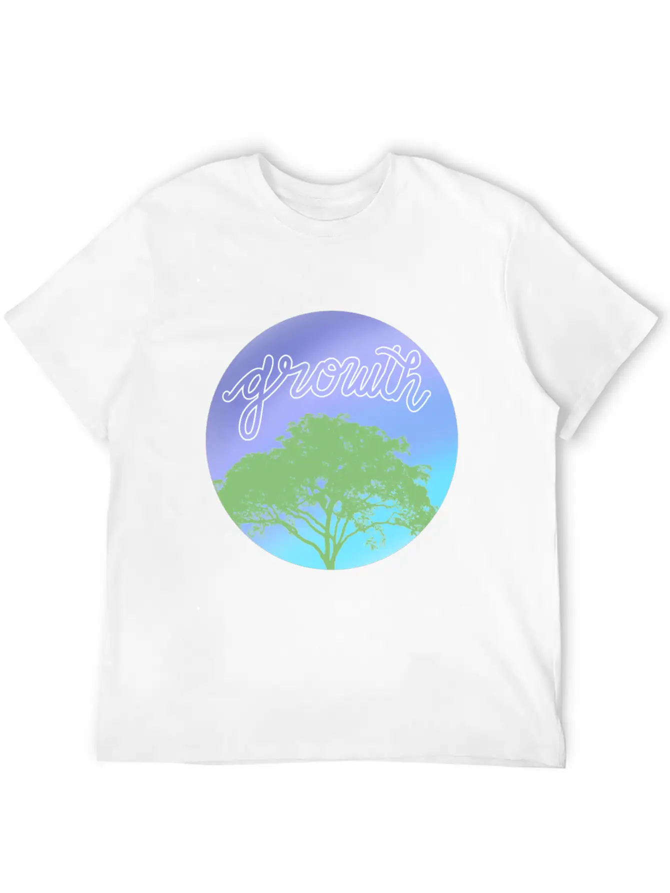 Growth Comfortable Minimalist Graphic Tee – Summer Style Essential
