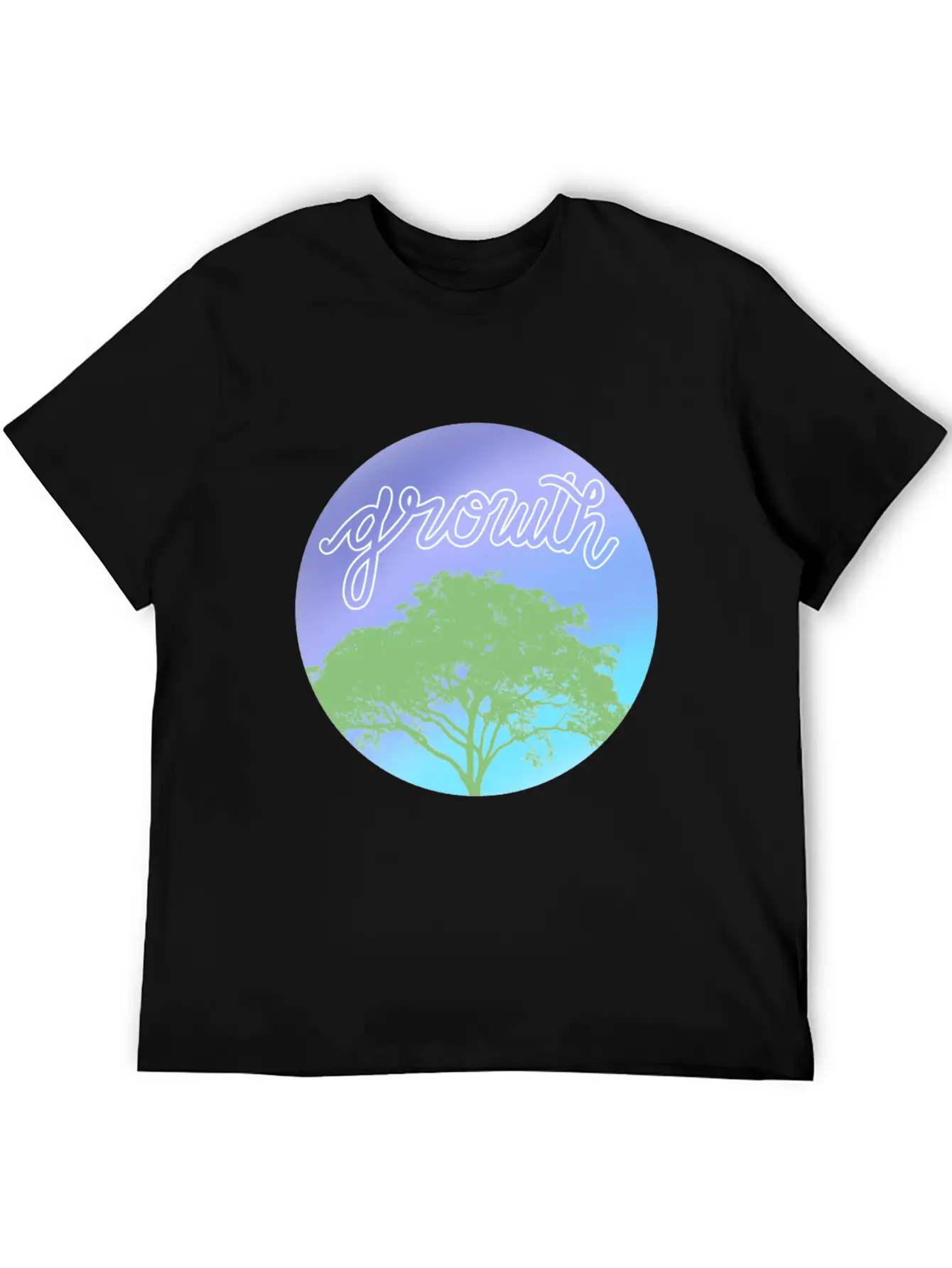 Growth Comfortable Minimalist Graphic Tee – Summer Style Essential