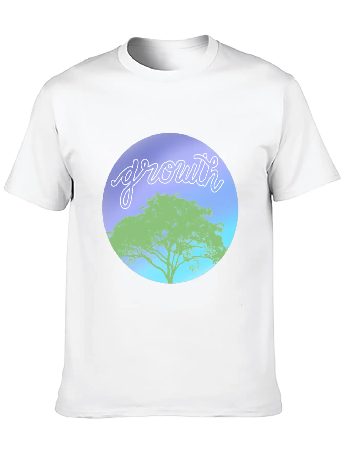 Growth Comfortable Minimalist Graphic Tee – Summer Style Essential
