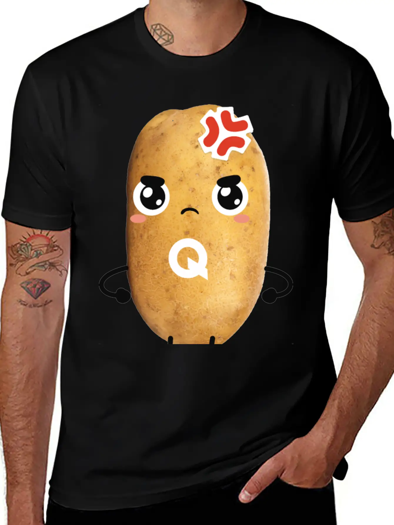 Grumpy QUARTY Basic Graphic T-Shirt – Daily Comfort In Soft Cotton