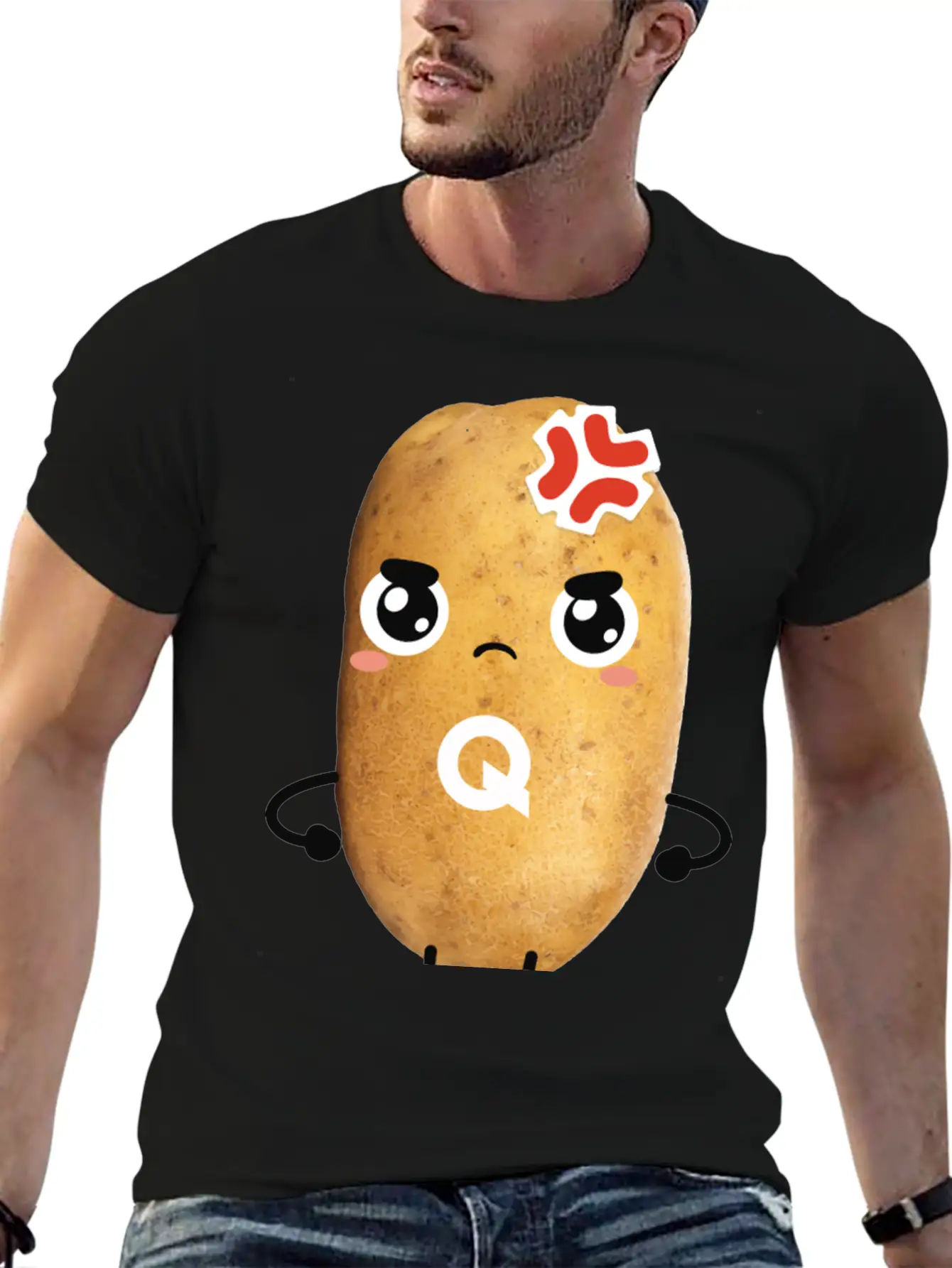 Grumpy QUARTY Basic Graphic T-Shirt – Daily Comfort In Soft Cotton