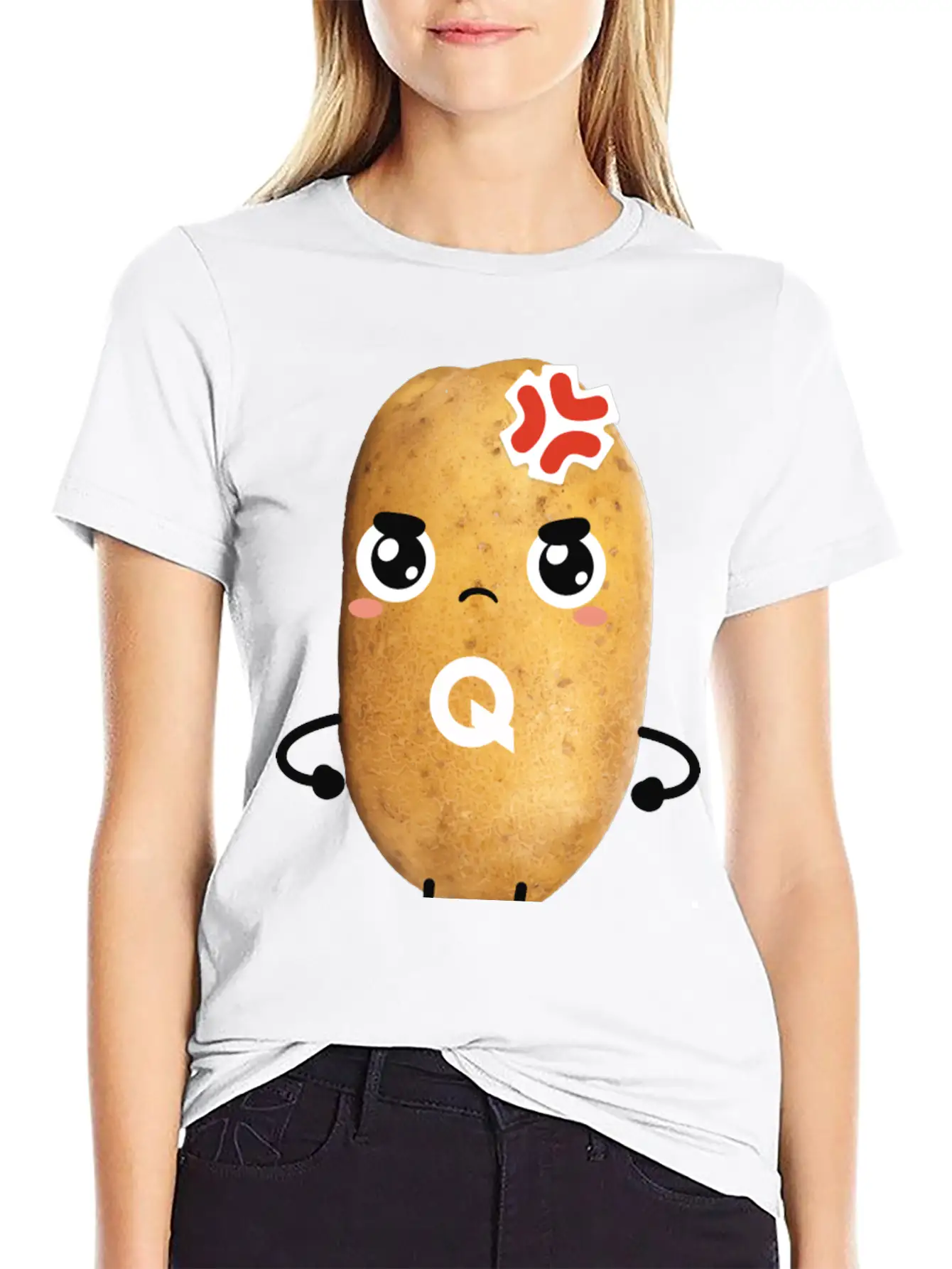 Grumpy QUARTY Basic Graphic T-Shirt – Daily Comfort In Soft Cotton