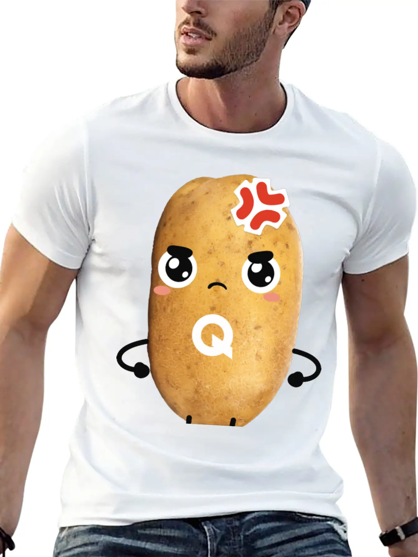 Grumpy QUARTY Basic Graphic T-Shirt – Daily Comfort In Soft Cotton