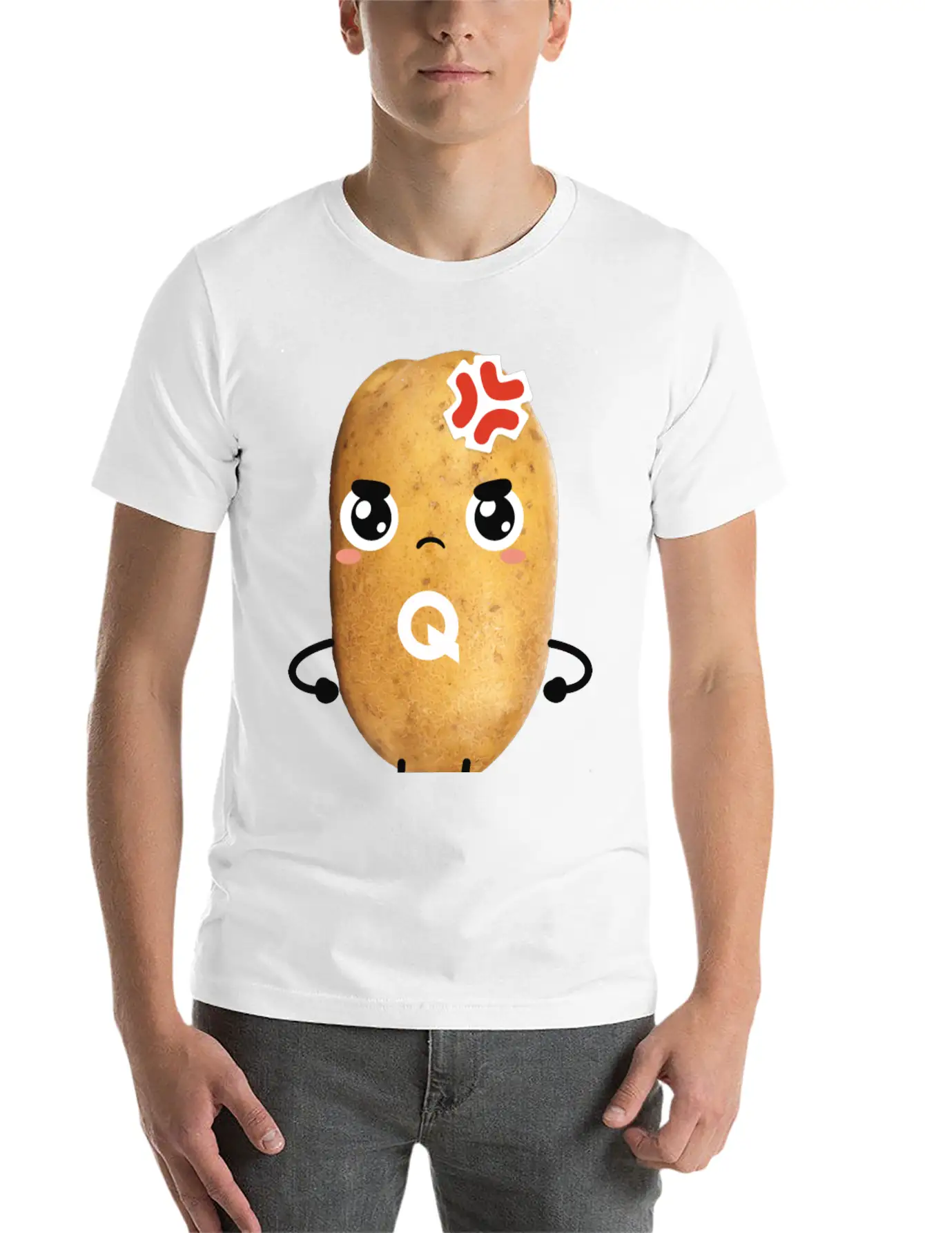 Grumpy QUARTY Basic Graphic T-Shirt – Daily Comfort In Soft Cotton