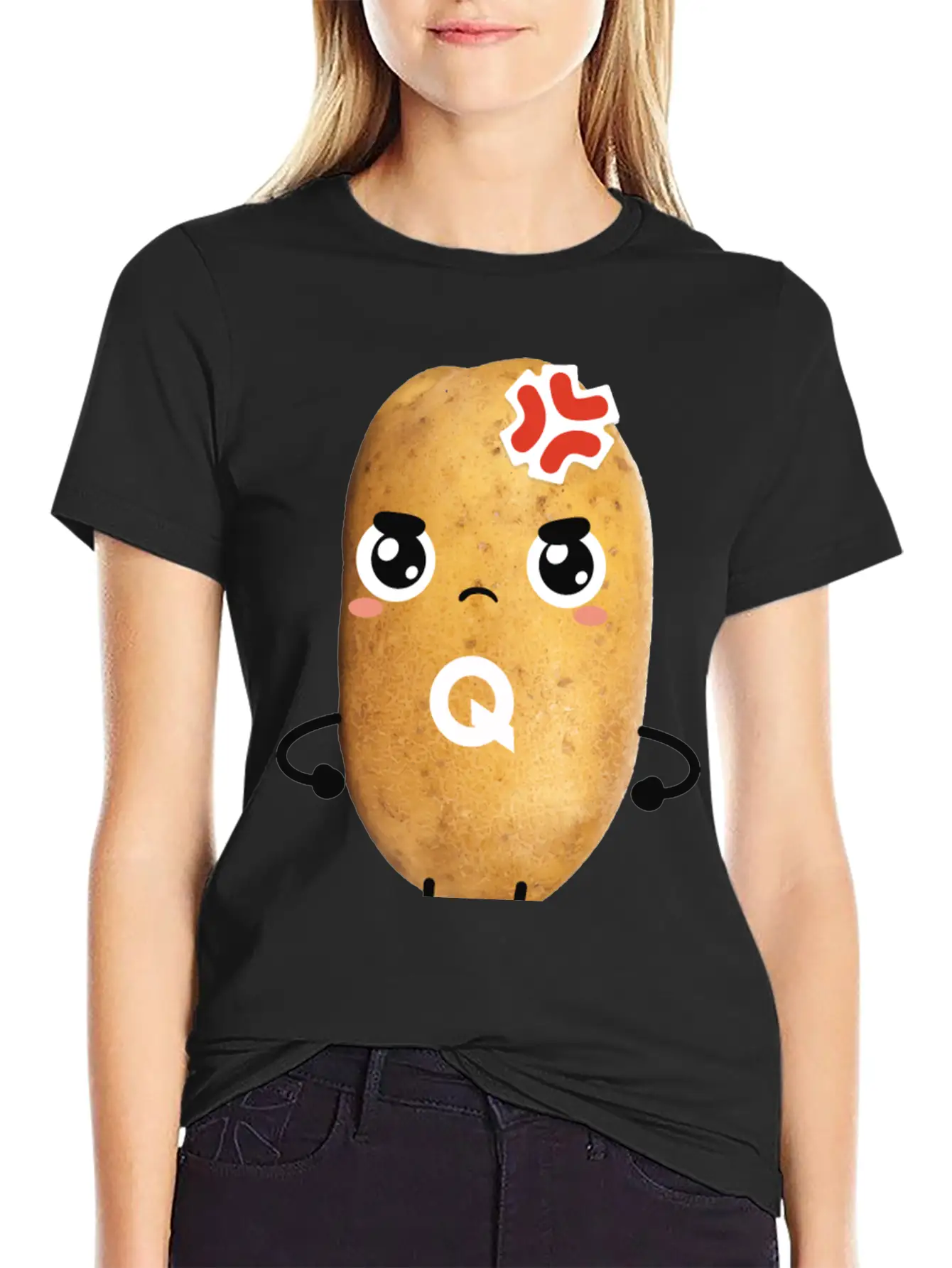 Grumpy QUARTY Basic Graphic T-Shirt – Daily Comfort In Soft Cotton