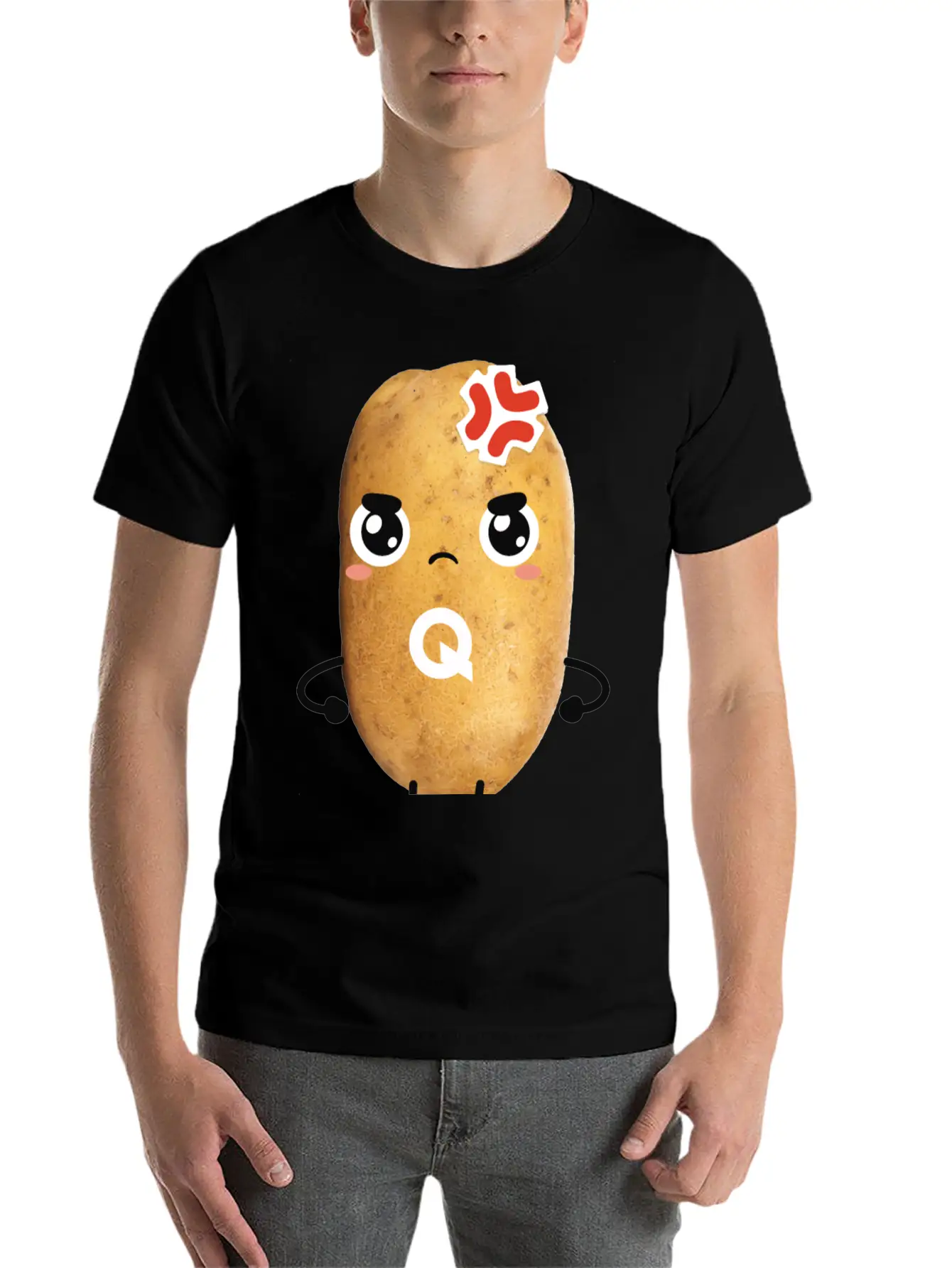 Grumpy QUARTY Basic Graphic T-Shirt – Daily Comfort In Soft Cotton