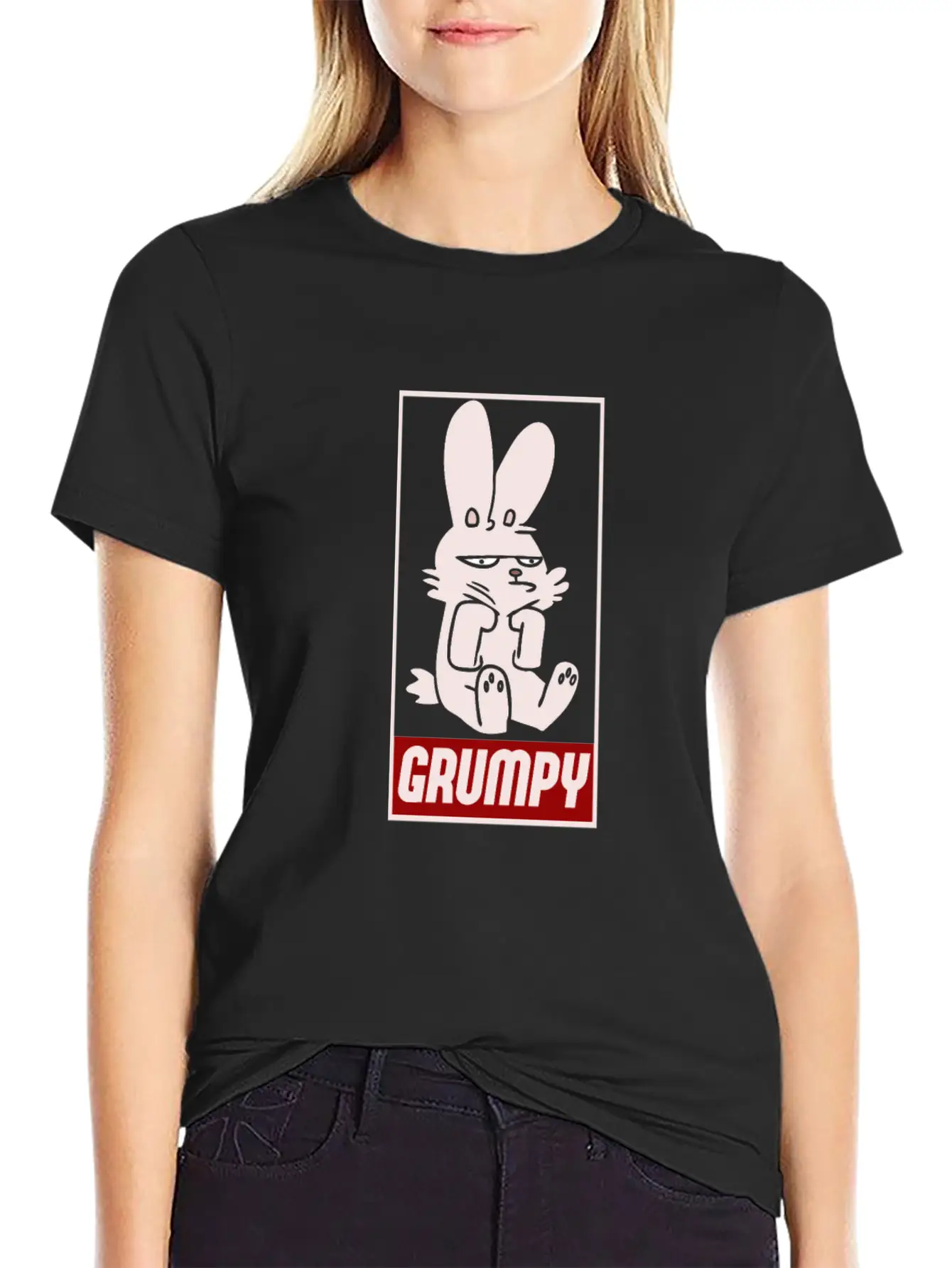 Grumpy Rabbit Timeless Short Sleeve Tee – Comfy And Minimalist Design