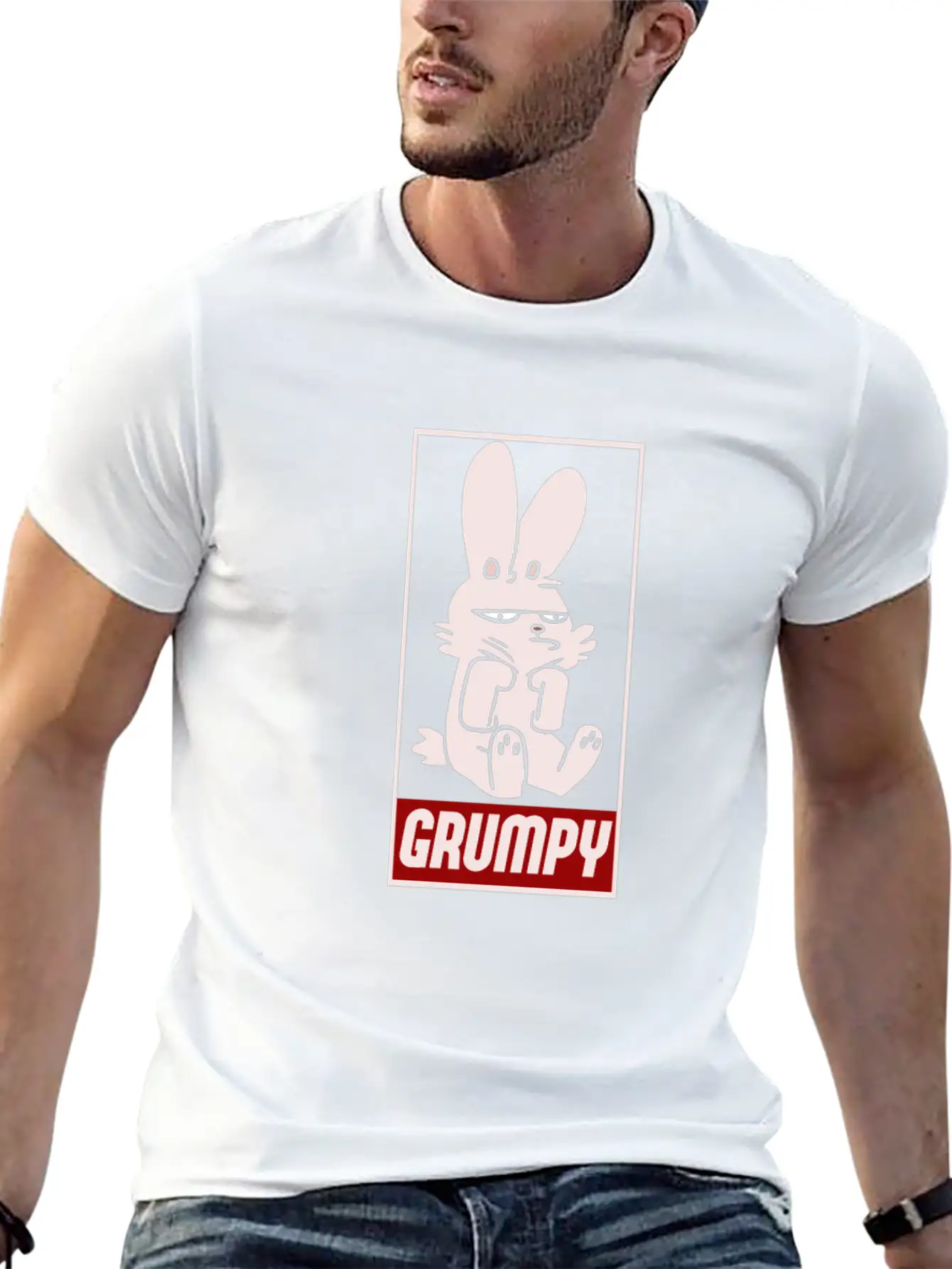 Grumpy Rabbit Timeless Short Sleeve Tee – Comfy And Minimalist Design