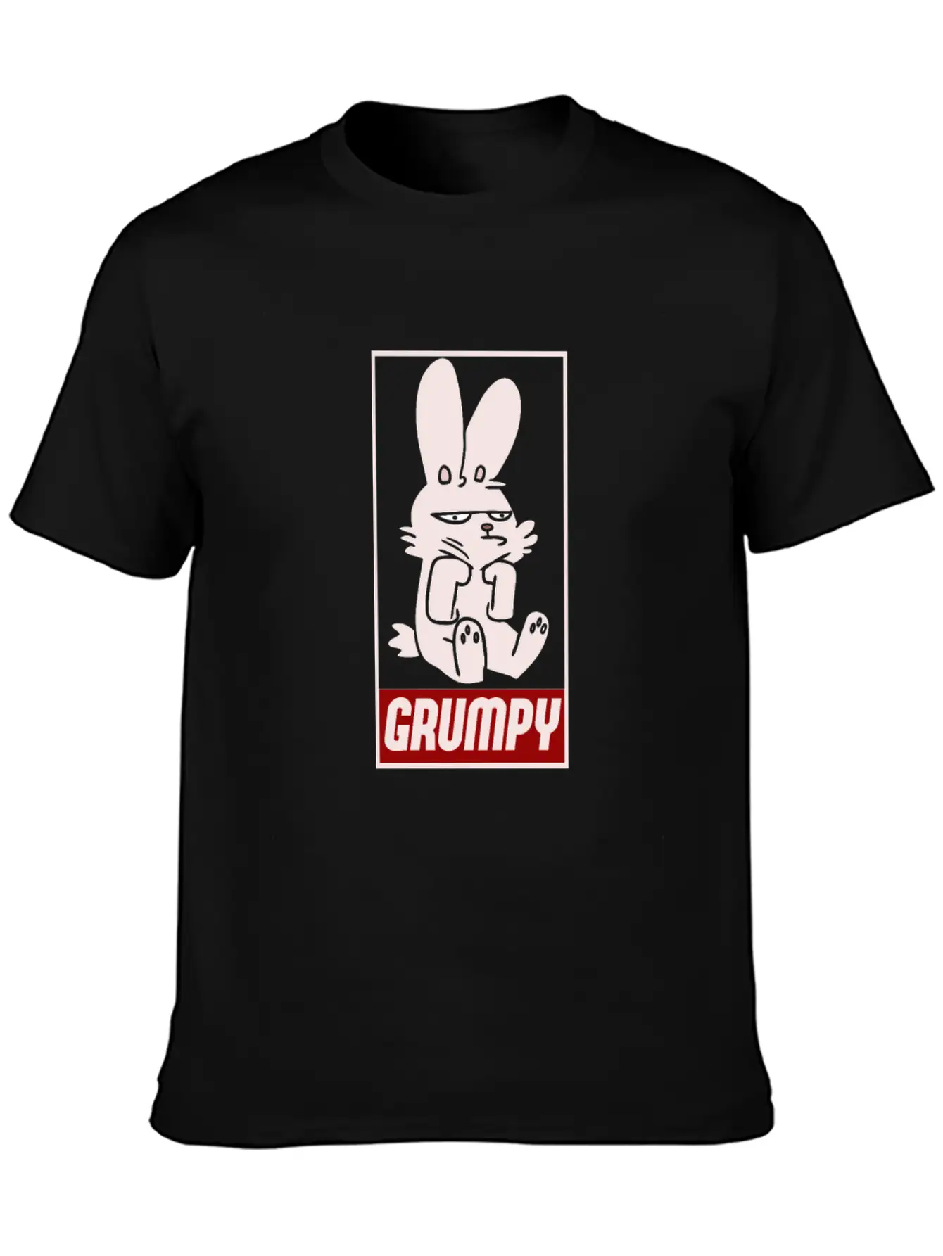 Grumpy Rabbit Timeless Short Sleeve Tee – Comfy And Minimalist Design