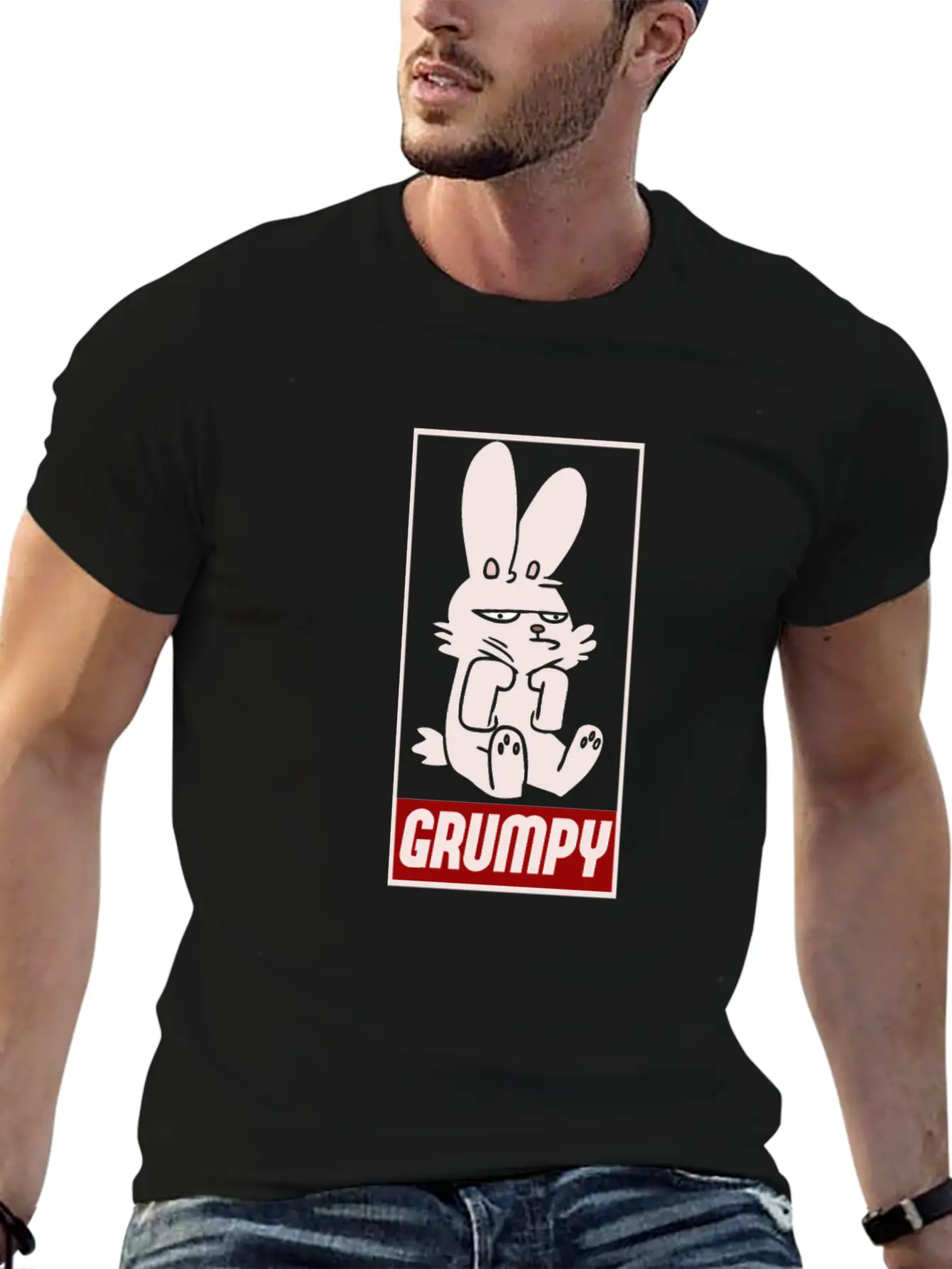 Grumpy Rabbit Timeless Short Sleeve Tee – Comfy And Minimalist Design