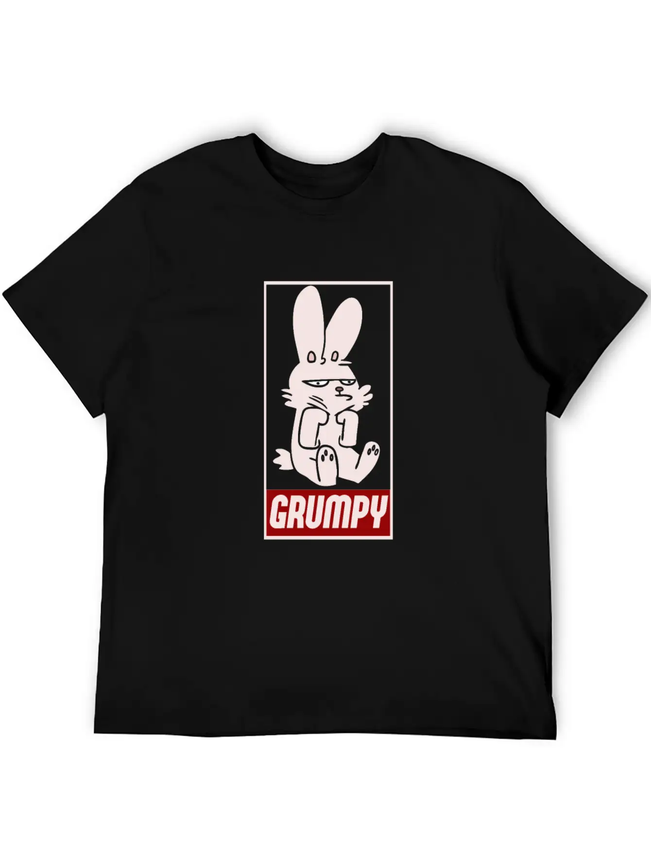 Grumpy Rabbit Timeless Short Sleeve Tee – Comfy And Minimalist Design