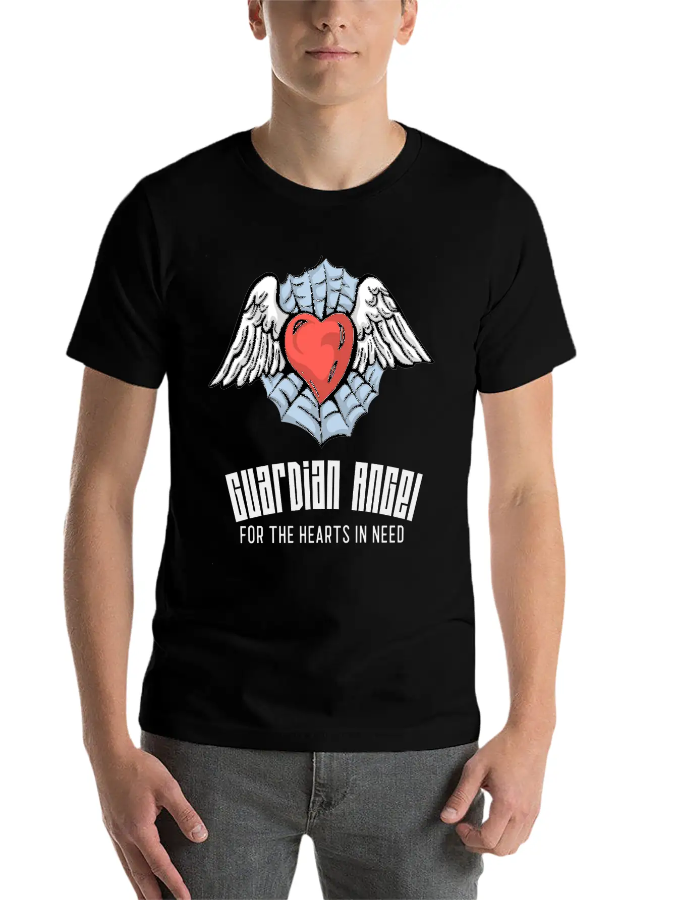 Guardian Angel For The Hearts In Need, CVICU Nurse Stylish Everyday T-Shirt – Unisex Basic Cotton Tee