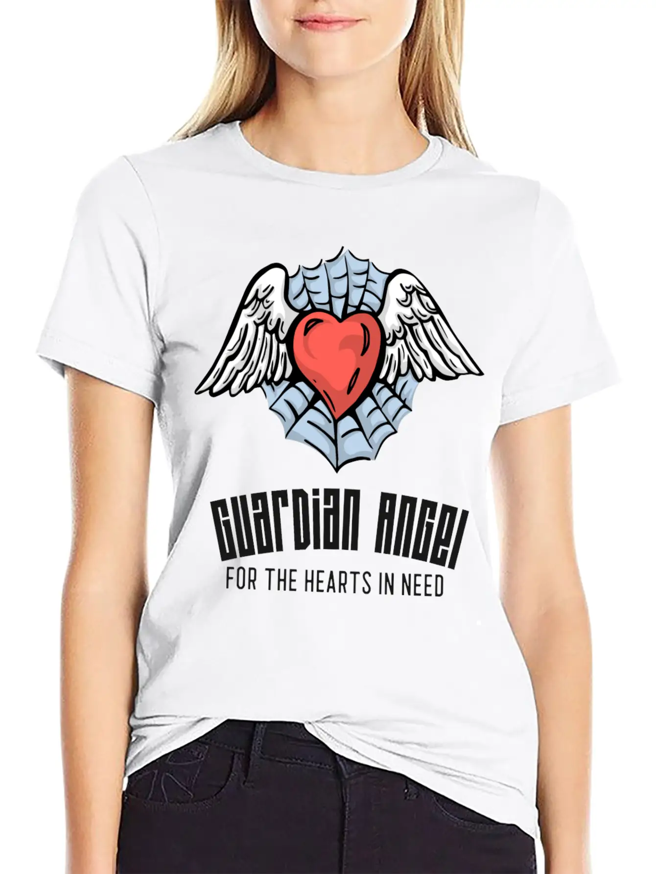 Guardian Angel For The Hearts In Need, CVICU Nurse Stylish Everyday T-Shirt – Unisex Basic Cotton Tee