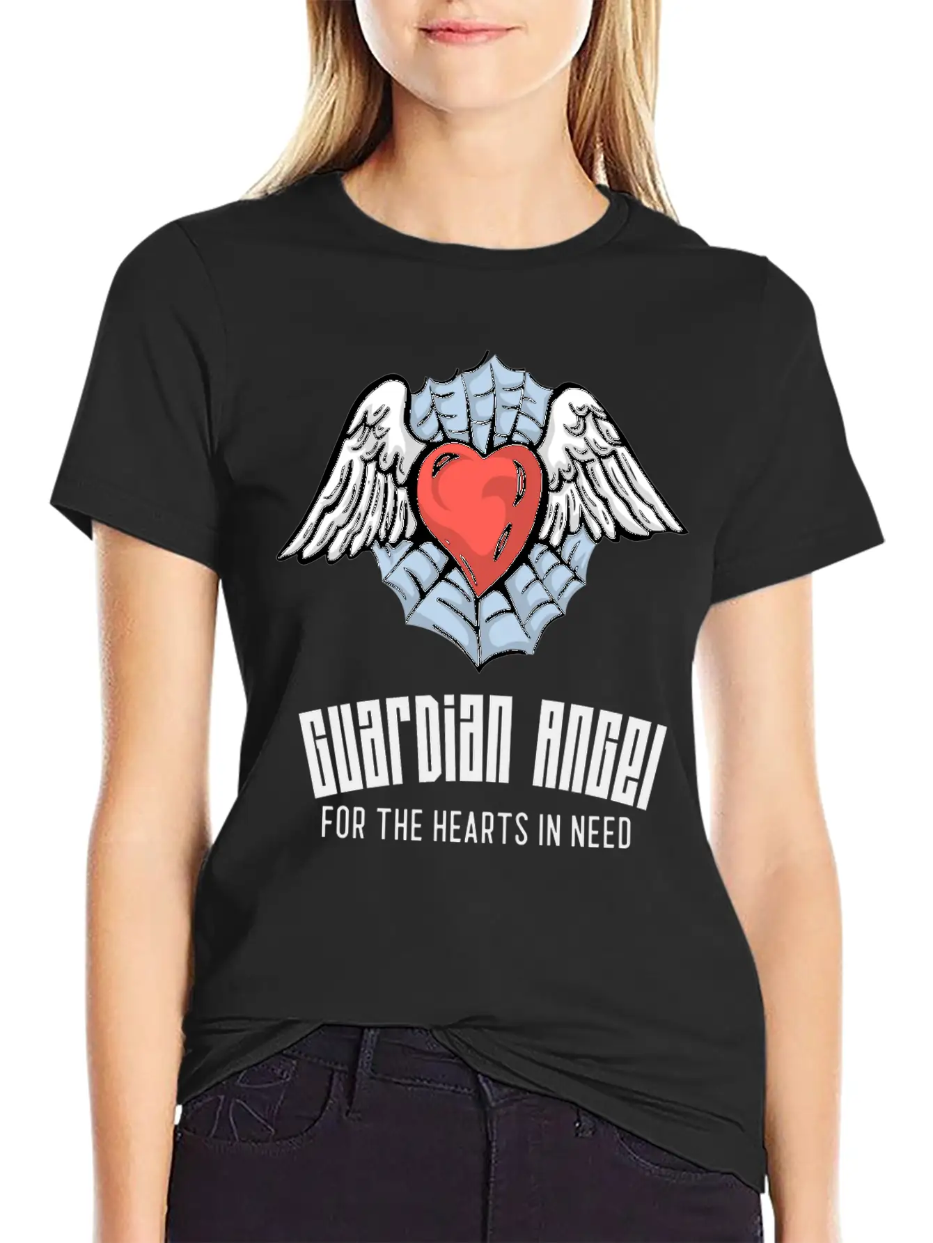 Guardian Angel For The Hearts In Need, CVICU Nurse Stylish Everyday T-Shirt – Unisex Basic Cotton Tee
