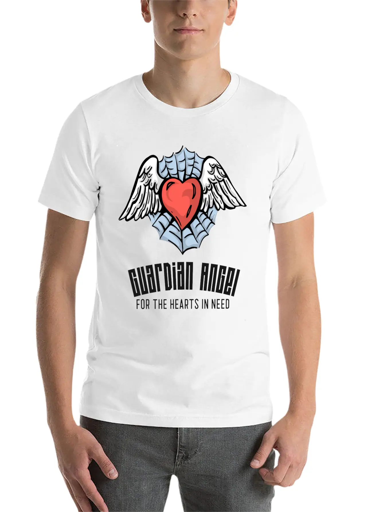 Guardian Angel For The Hearts In Need, CVICU Nurse Stylish Everyday T-Shirt – Unisex Basic Cotton Tee