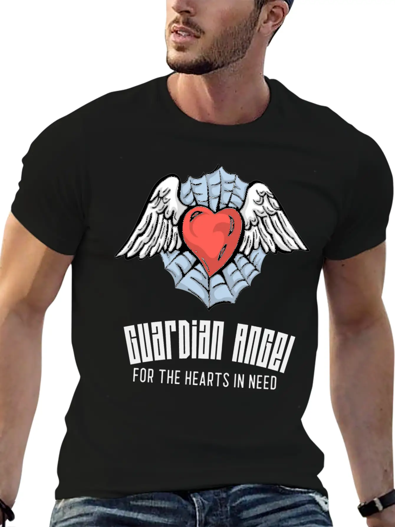 Guardian Angel For The Hearts In Need, CVICU Nurse Stylish Everyday T-Shirt – Unisex Basic Cotton Tee
