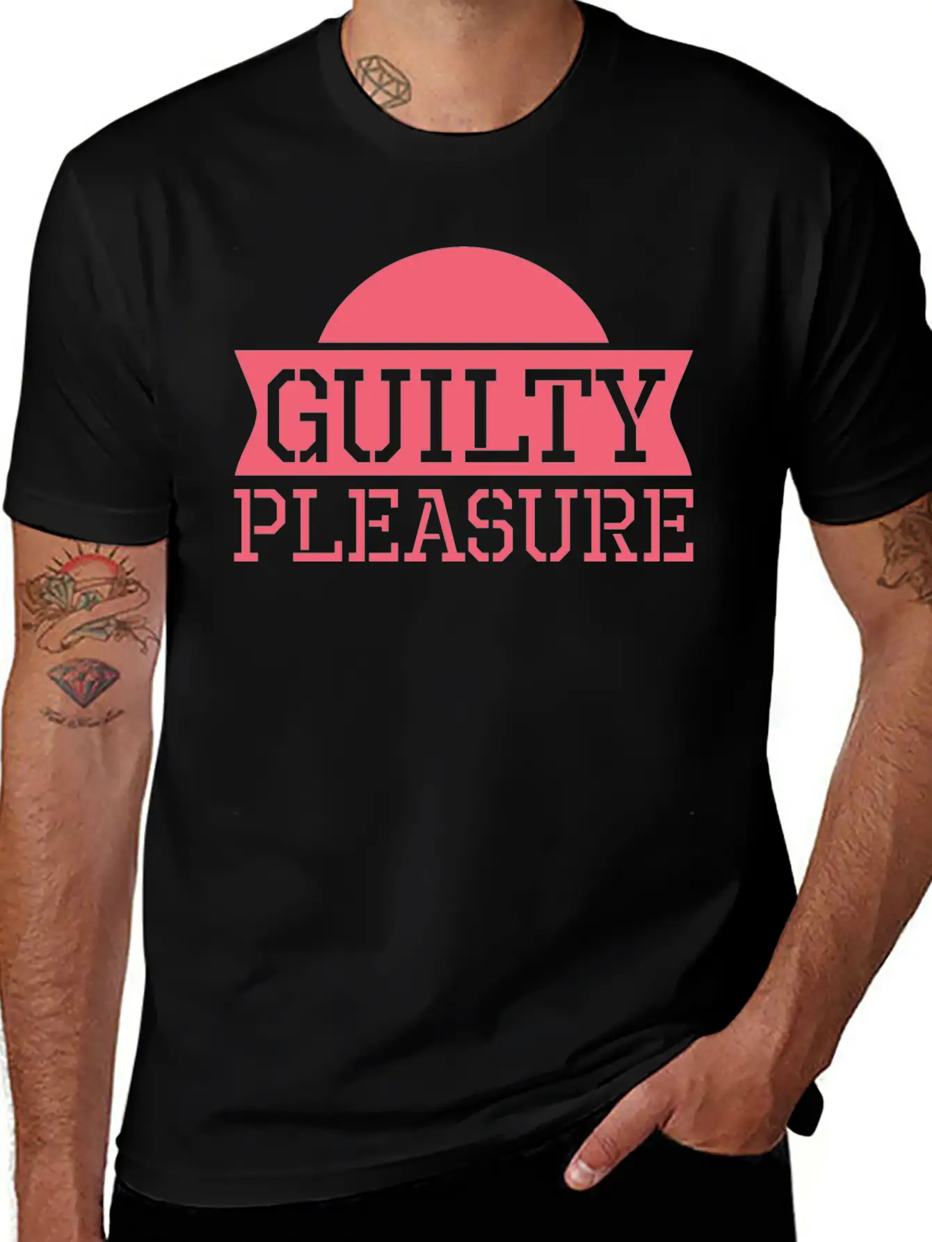 Guilty Pleasure Cute Cool Sarcastic Timeless Short Sleeve Tee – Comfy And Minimalist Design