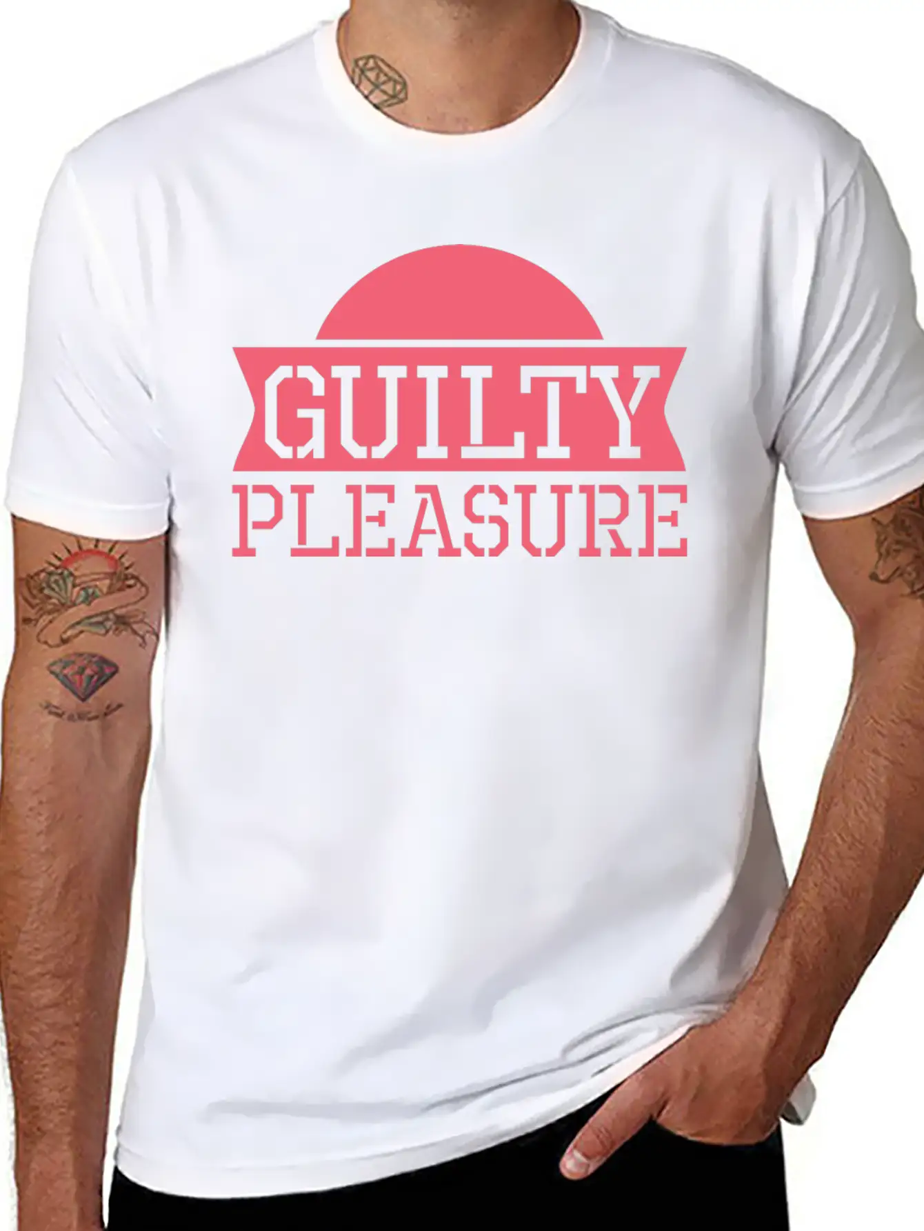 Guilty Pleasure Cute Cool Sarcastic Timeless Short Sleeve Tee – Comfy And Minimalist Design