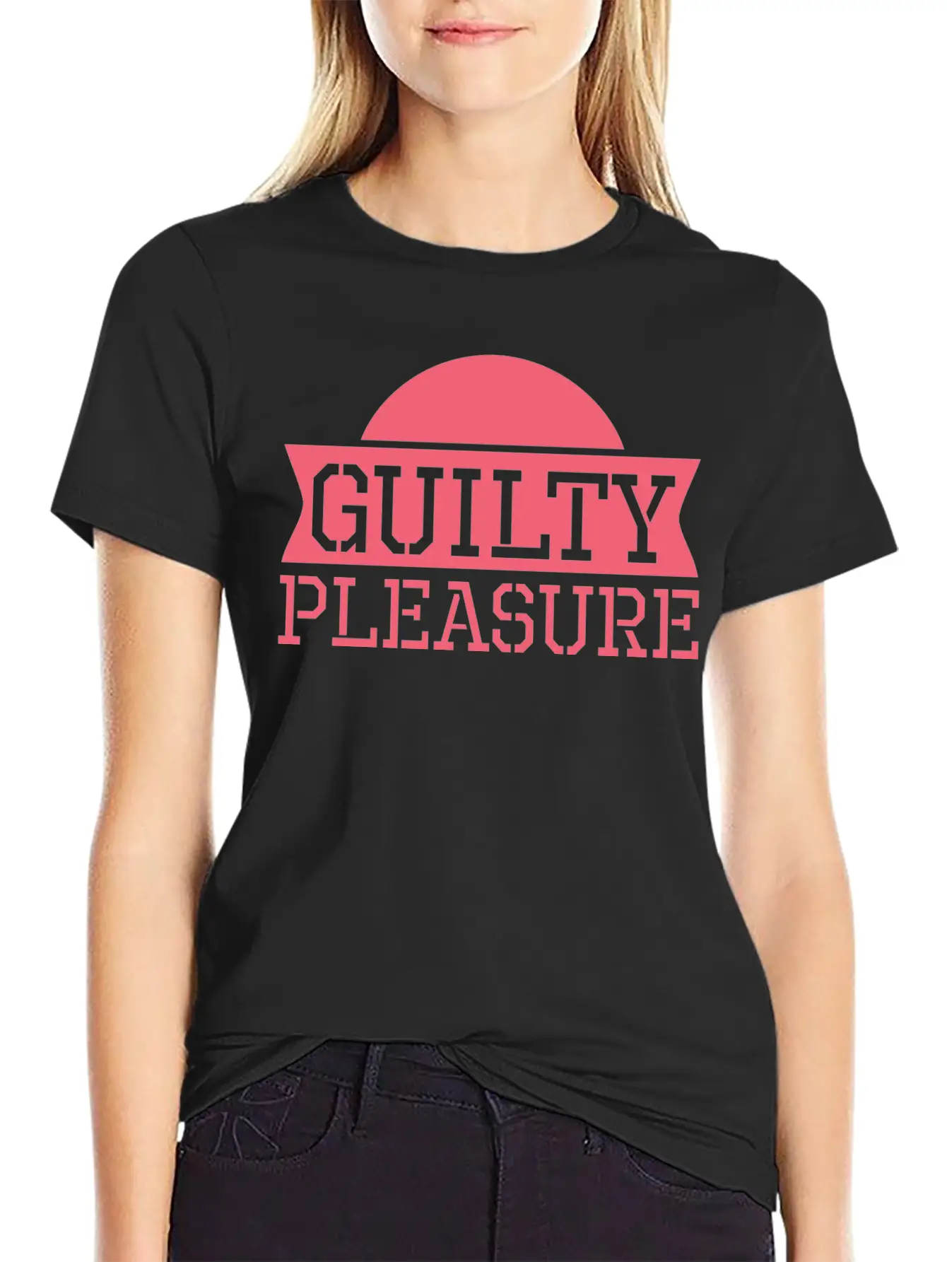 Guilty Pleasure Cute Cool Sarcastic Timeless Short Sleeve Tee – Comfy And Minimalist Design