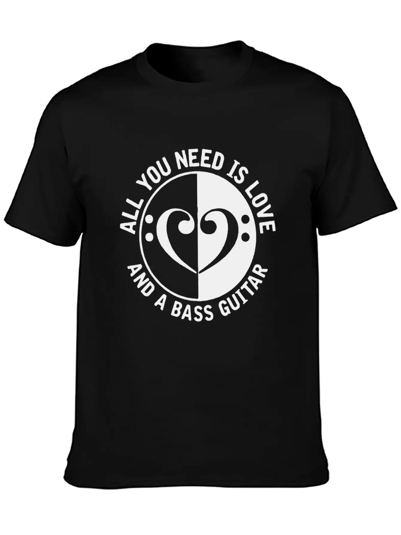 Guitar Guitarist Bass Unisex Short Sleeve Soft Cotton T-Shirt – Casual Everyday Wear