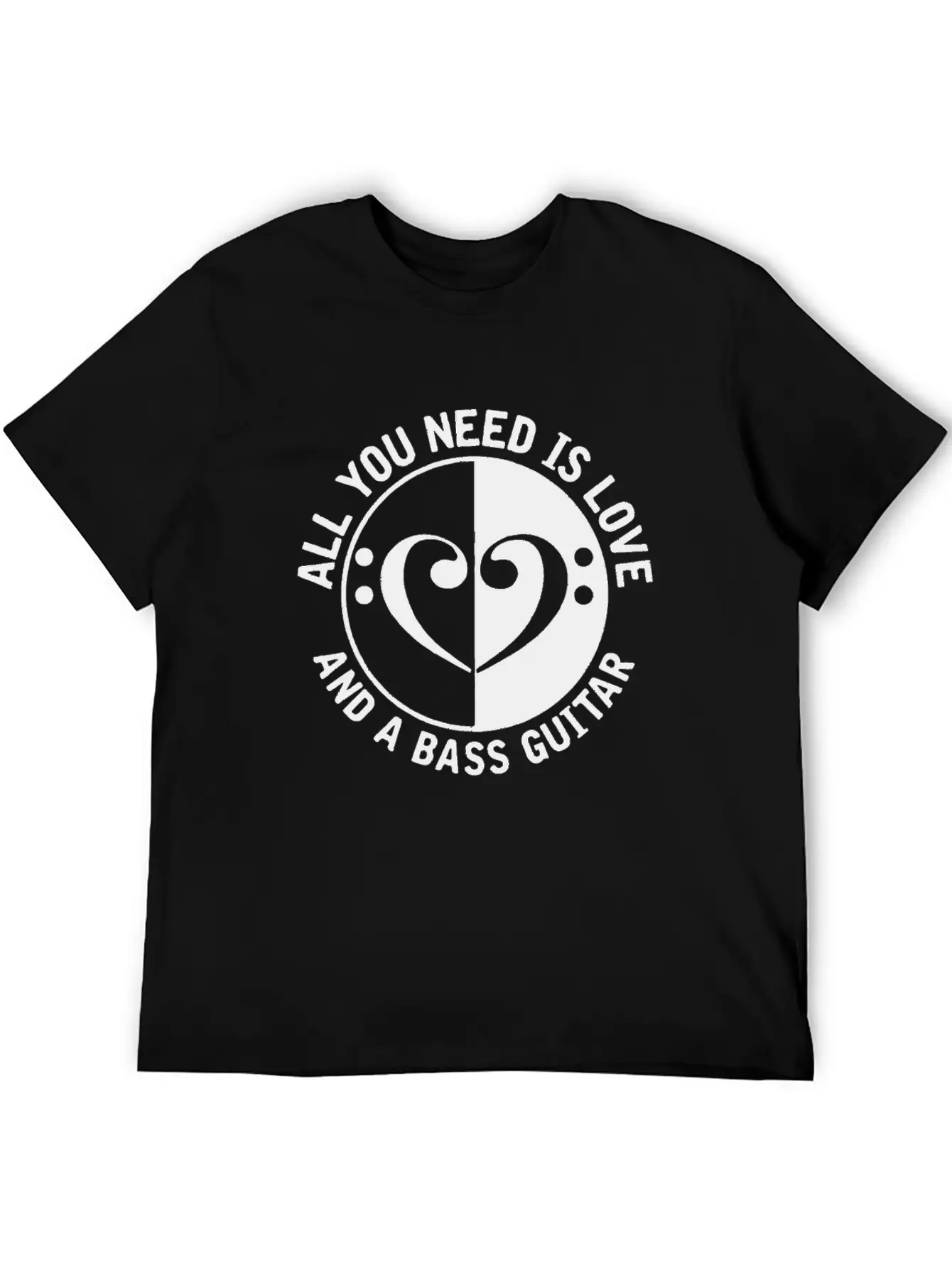 Guitar Guitarist Bass Unisex Short Sleeve Soft Cotton T-Shirt – Casual Everyday Wear