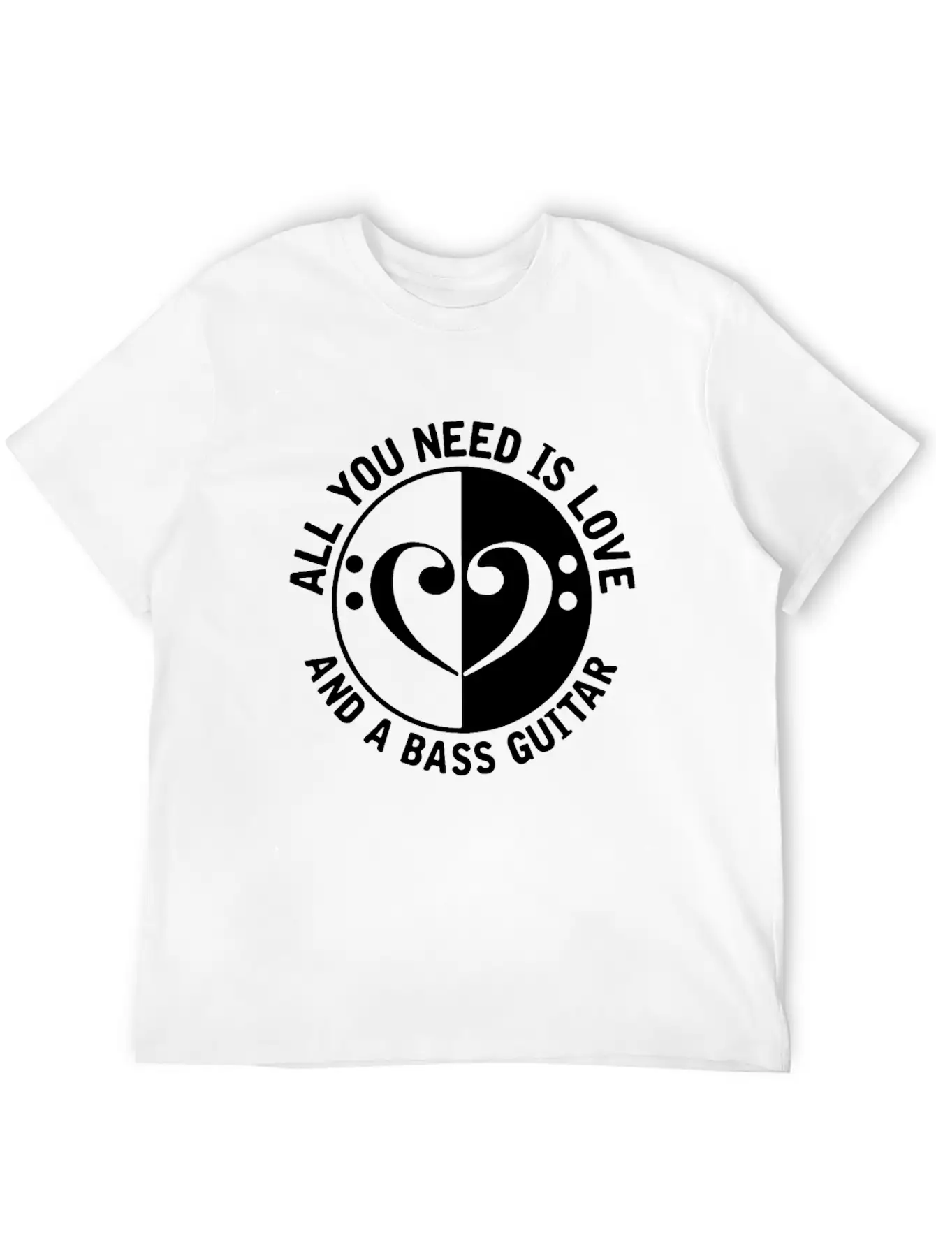 Guitar Guitarist Bass Unisex Short Sleeve Soft Cotton T-Shirt – Casual Everyday Wear