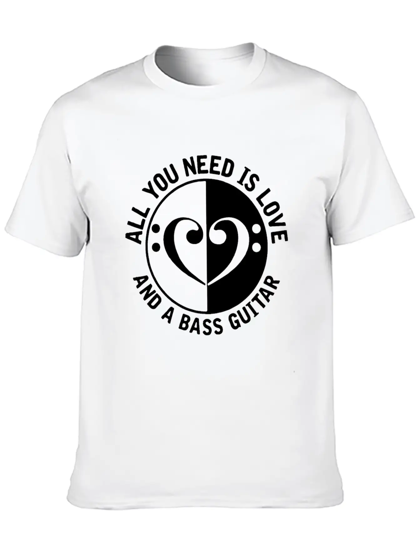 Guitar Guitarist Bass Unisex Short Sleeve Soft Cotton T-Shirt – Casual Everyday Wear