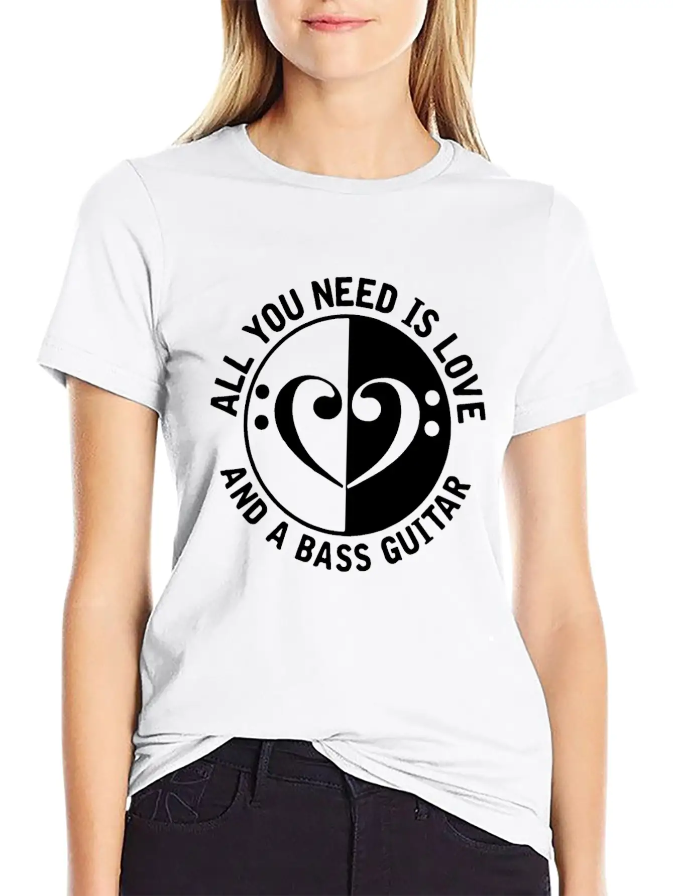 Guitar Guitarist Bass Unisex Short Sleeve Soft Cotton T-Shirt – Casual Everyday Wear