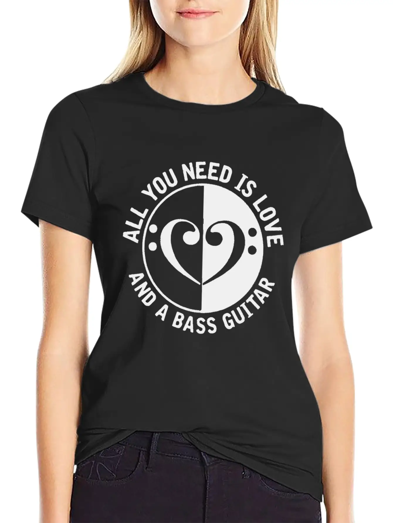 Guitar Guitarist Bass Unisex Short Sleeve Soft Cotton T-Shirt – Casual Everyday Wear