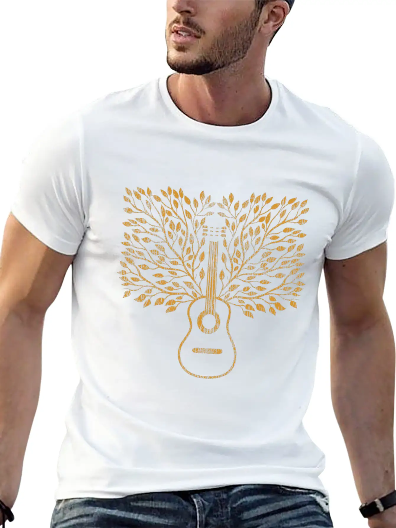 Guitar Guitarist Essential Unisex Summer Tee – Soft Cotton Casual Fit